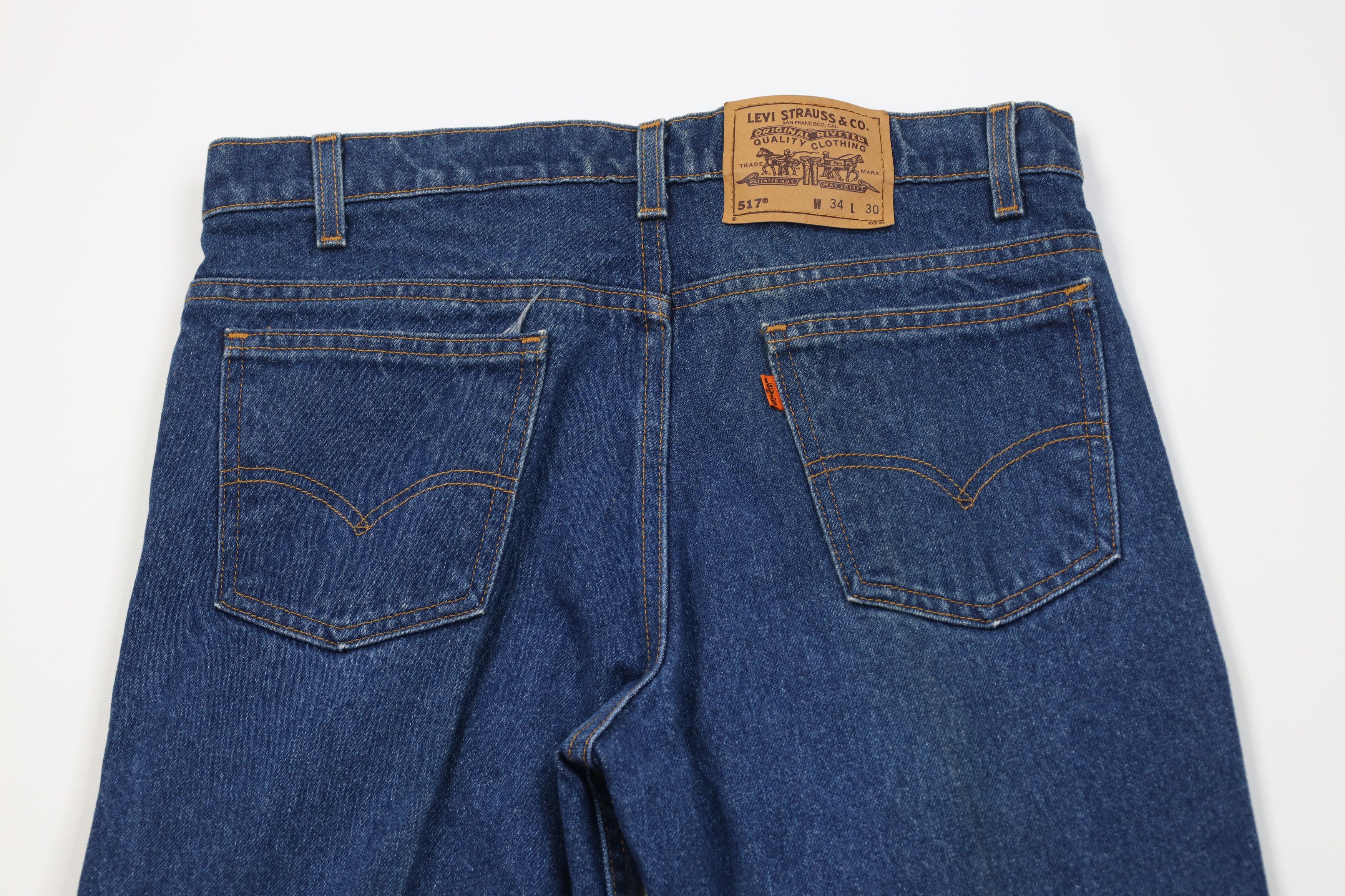 Levi's Vintage 90s Levis 517 Orange Tab Wide Leg Bootcut Jeans USA Size US 34 / EU 50 - 12 Thumbnail