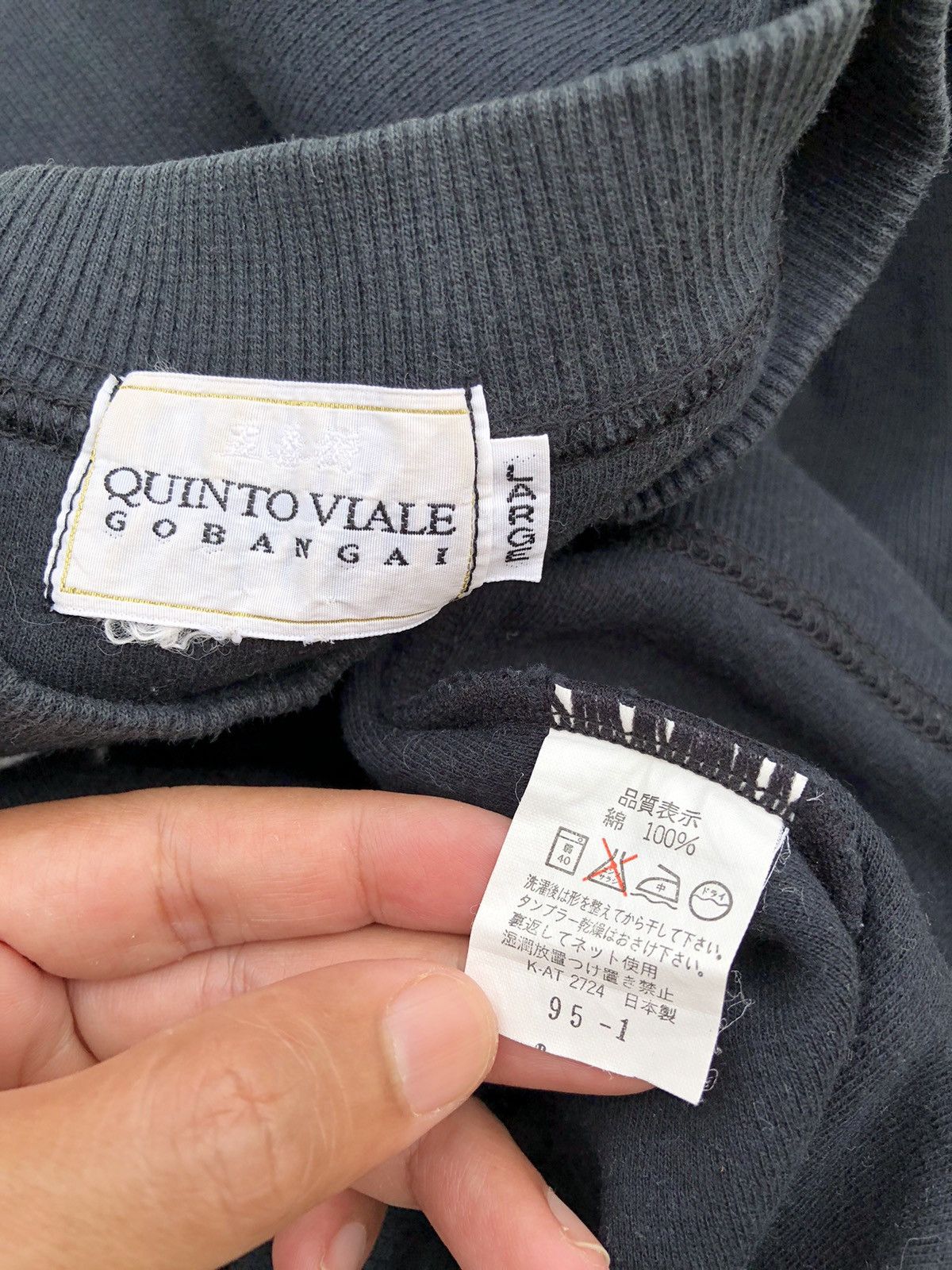 Designer × Japanese Brand × Vintage Vintage Quinto Viale Gobangai Embriodery Design Size US L / EU 52-54 / 3 - 4 Thumbnail