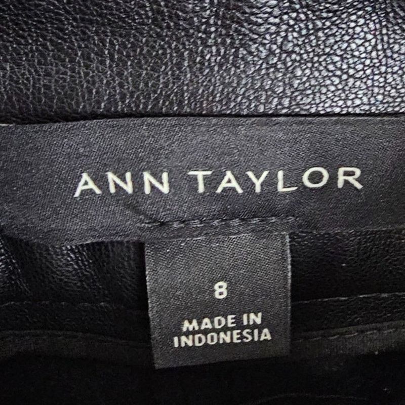 Ann Taylor Ann Taylor Womens Faux Leather Pull On Pants Size 8 Classic Size 30" / US 8 / IT 44 - 5 Thumbnail