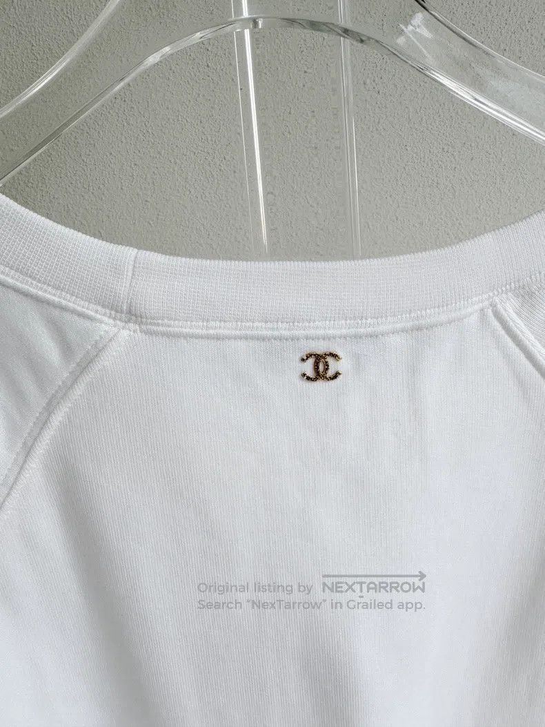 Chanel Chanel Greek Laurel Double C Short-sleeved T-shirt Size XS / US 0-2 / IT 36-38 - 6 Thumbnail