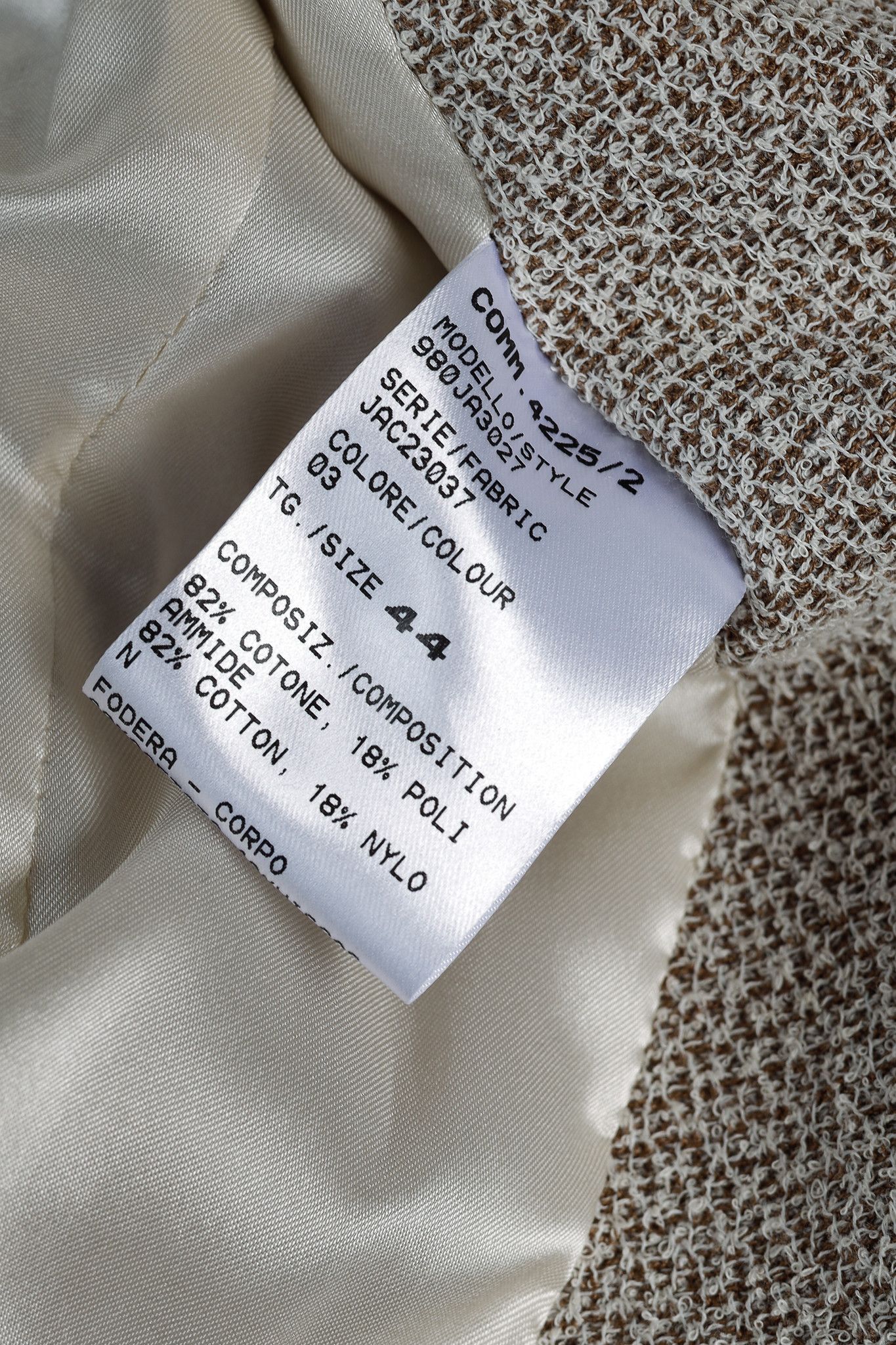 Eleventy Eleventy Brown Cotton-Blend Tweed Double-Breasted Vest Size L / US 10 / IT 46 - 8 Thumbnail