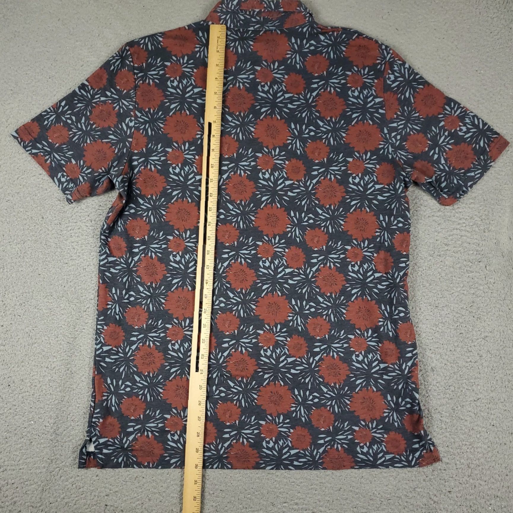 TravisMathew Travis Mathew Polo Shirt Mens Large Blue Floral Golf Casual Short Sleeve Polo Size US L / EU 52-54 / 3 - 3 Thumbnail
