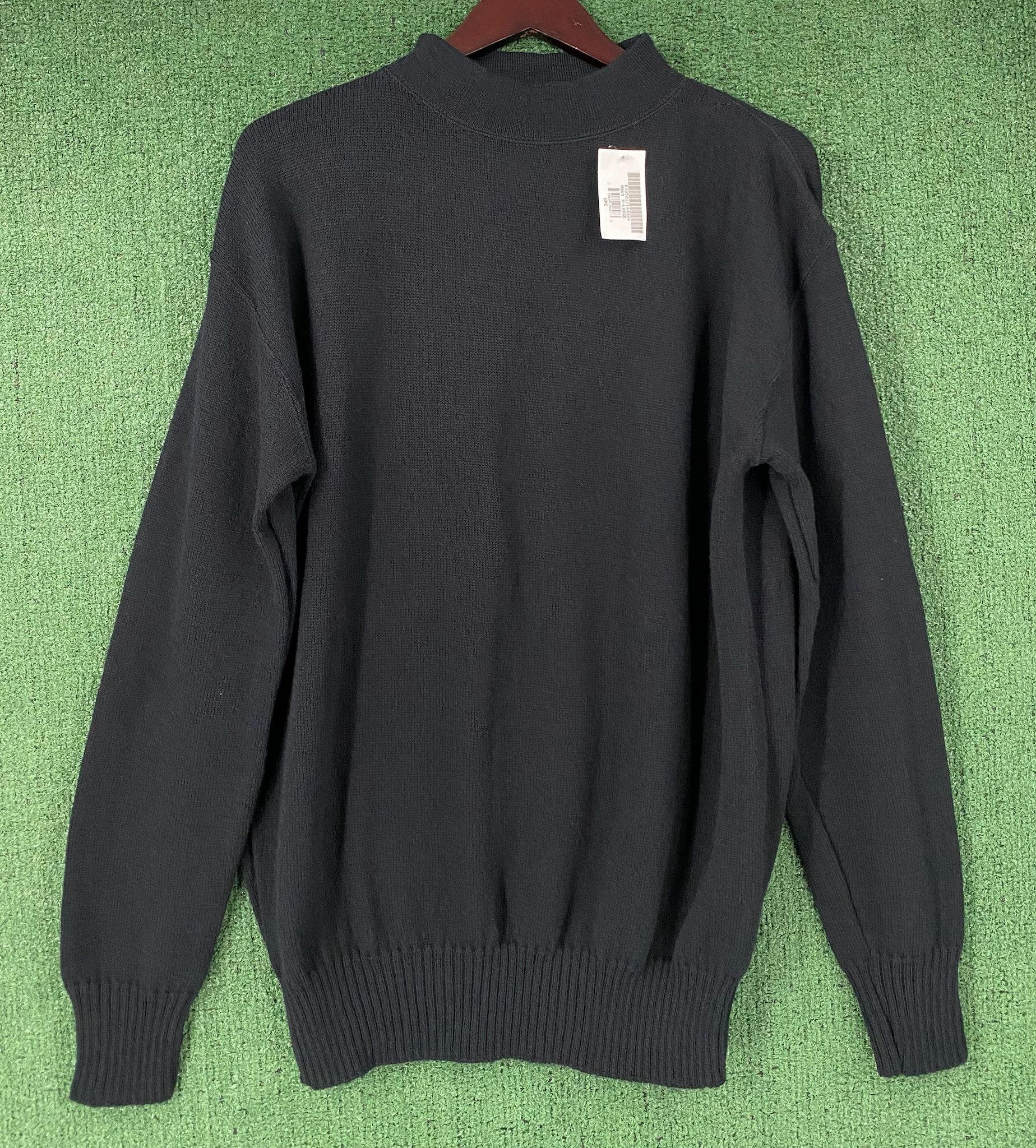 Other Y2K Mitts Nitts 100% Wool Navy Mock Neck Sweater Men’s XL Size US XL / EU 56 / 4 - 1 Thumbnail