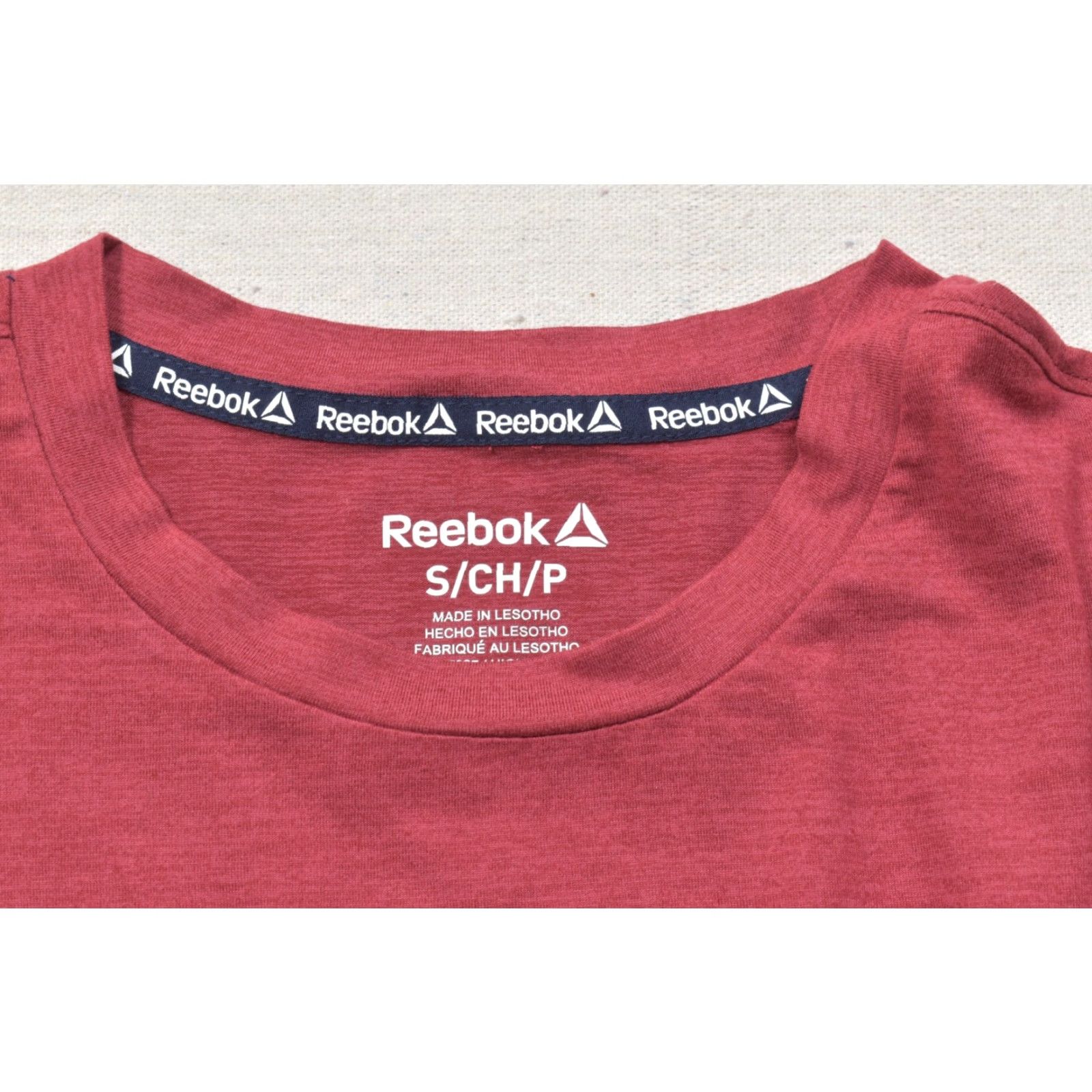 Reebok Reebok Men Delta Core SS Tee Shirt Rhubarb Heather Small Regular Crew Neck Performance Shirt Size S Men’s Shirts Size US S / EU 44-46 / 1 - 8 Thumbnail