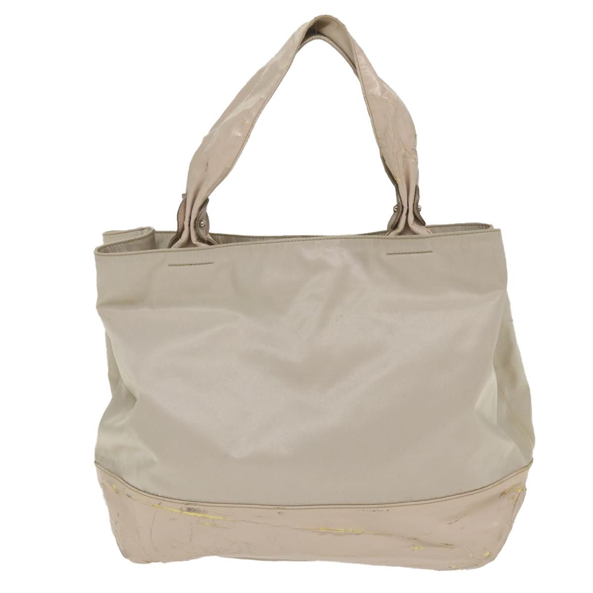 Salvatore Ferragamo Salvatore Ferragamo Shoulder Bag Nylon Patent Leather Beige Size ONE SIZE - 2 Thumbnail