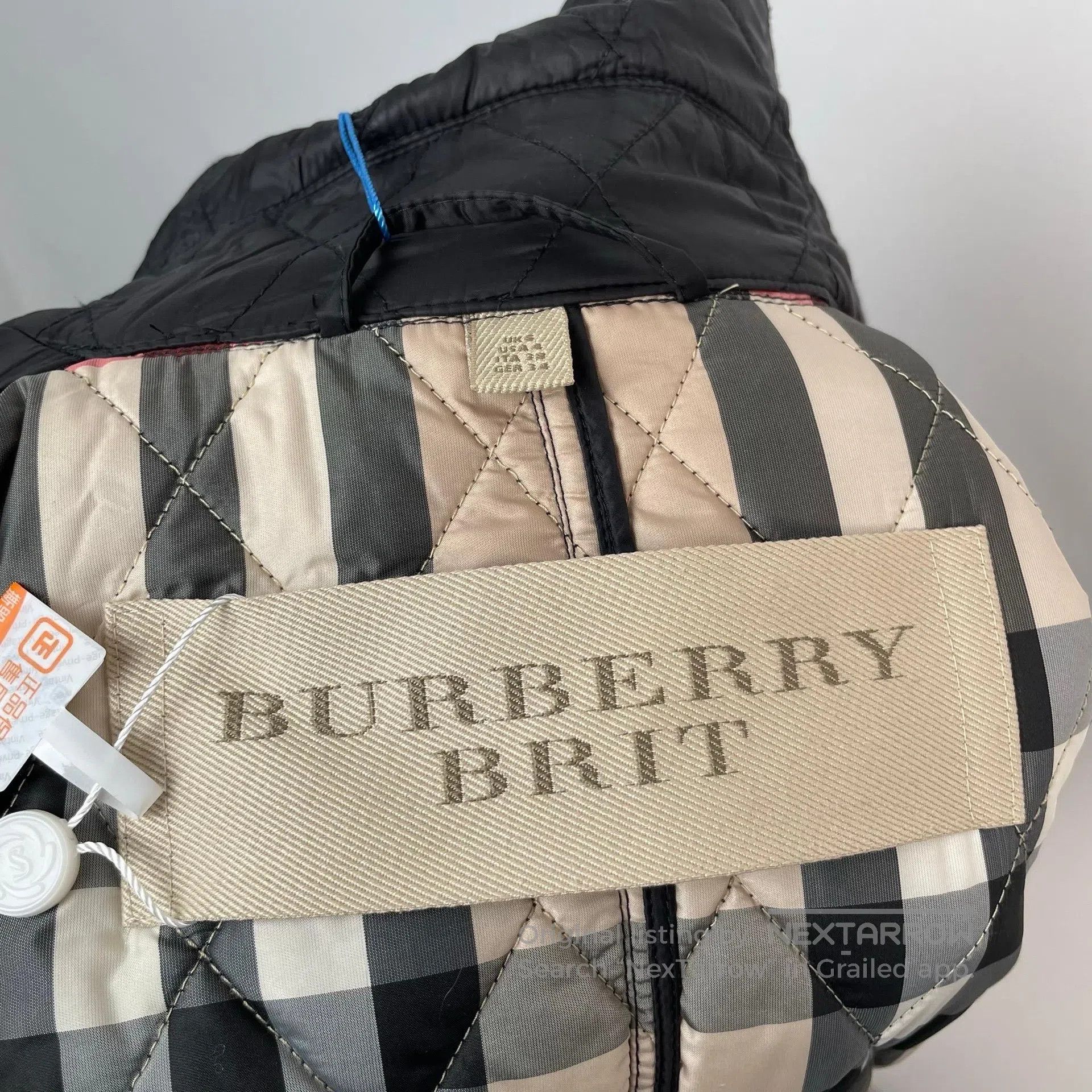Burberry Burberry Black Diamond Quilted Cotton Coat with Double Bre Size XS / US 0-2 / IT 36-38 - 8 Thumbnail