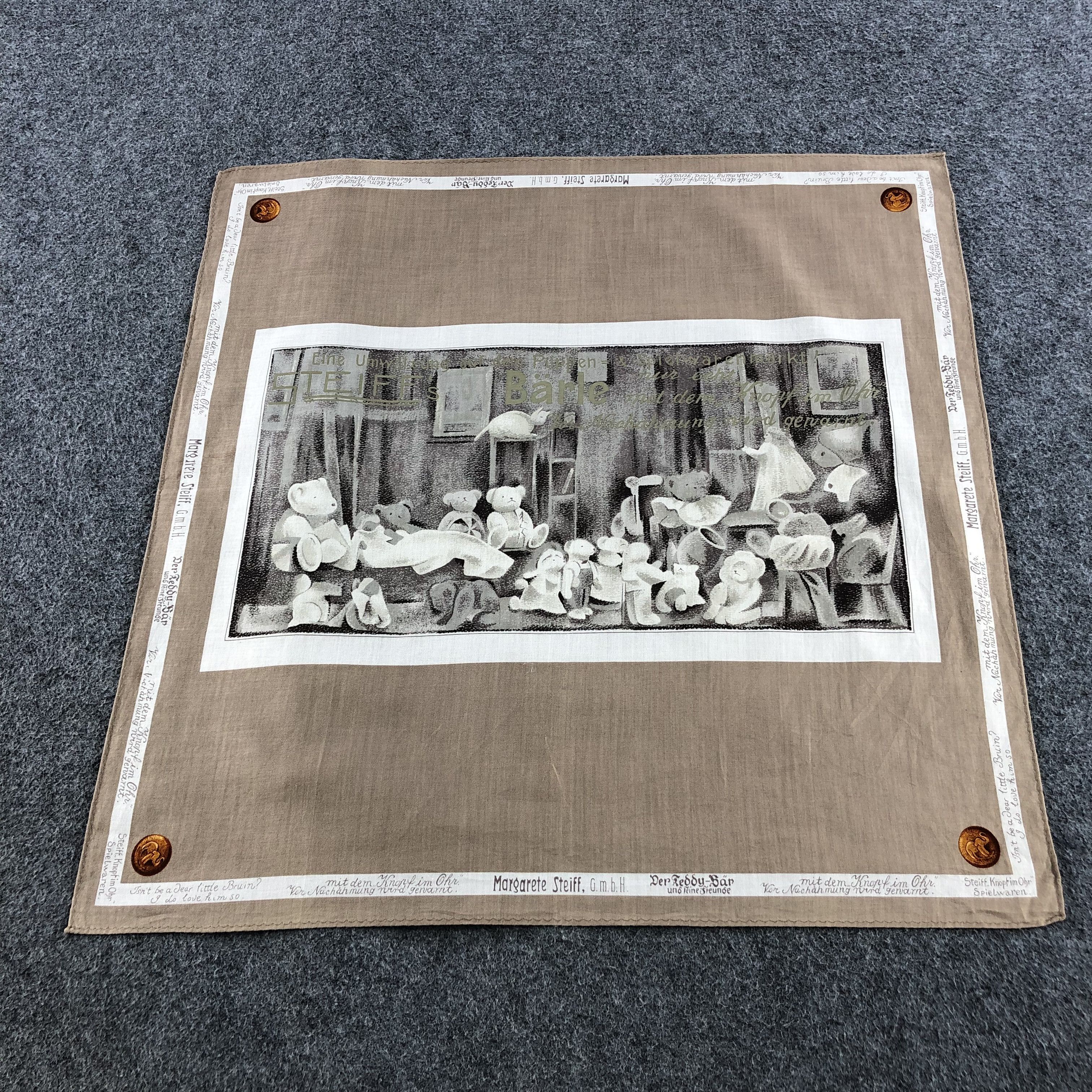 Vintage Bears Family Handkerchief Neckerchief Bandana H1409 Size ONE SIZE - 1 Thumbnail