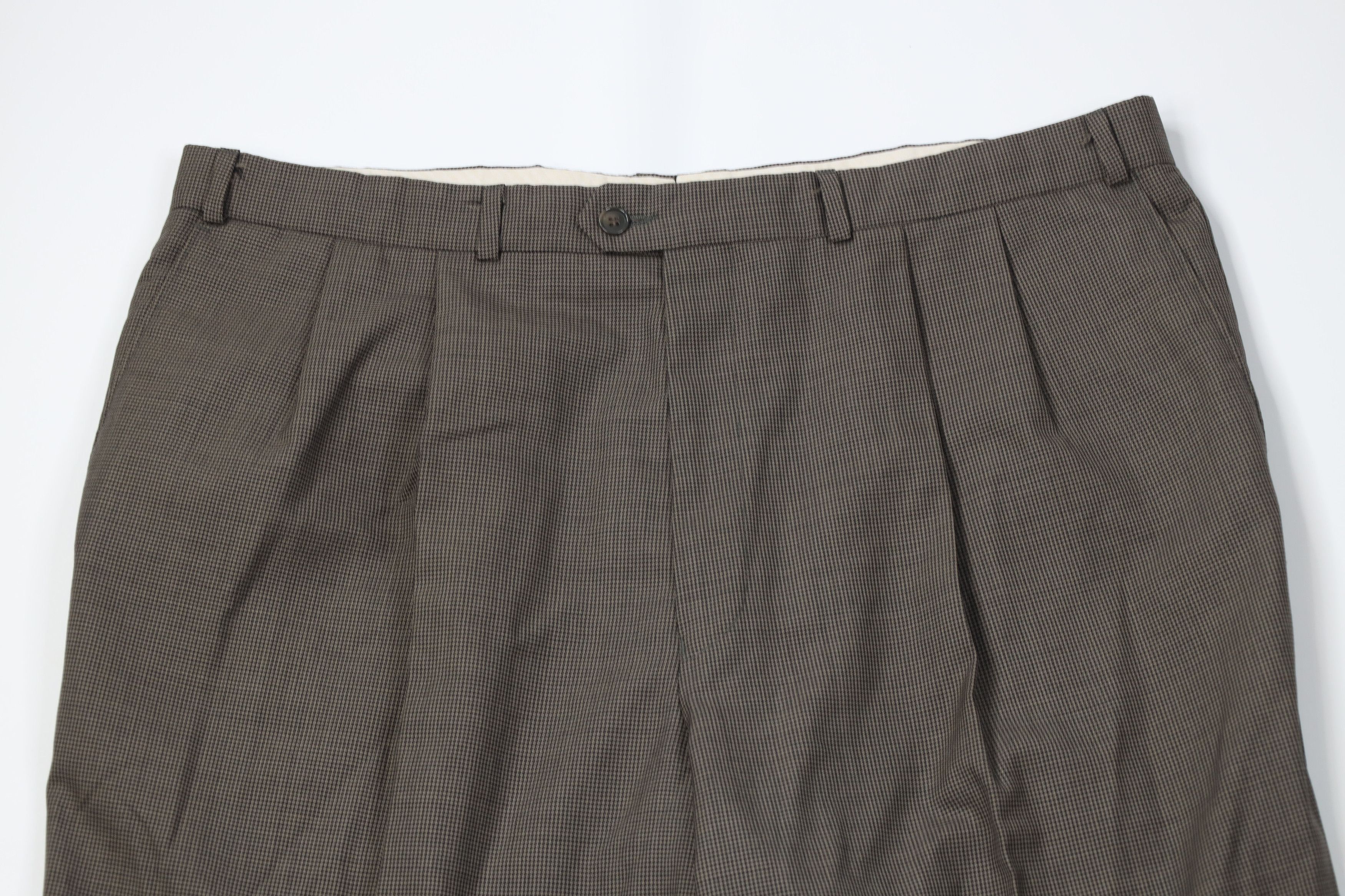 Vintage Vintage 90s Streetwear Houndstooth Wide Leg Chino Pants Size US 40 / EU 56 - 2 Thumbnail