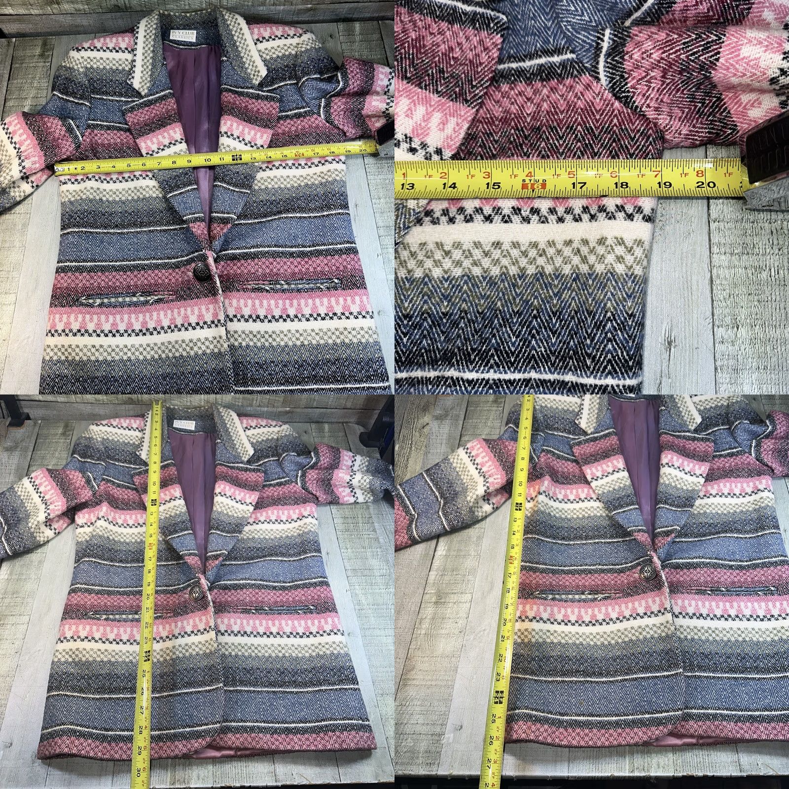 Vintage VINTAGE Style Blazer Women Pink SW Southwest Ivy Club Classics Blazer Small Women/S Mens? Size S / US 4 / IT 40 - 8 Thumbnail