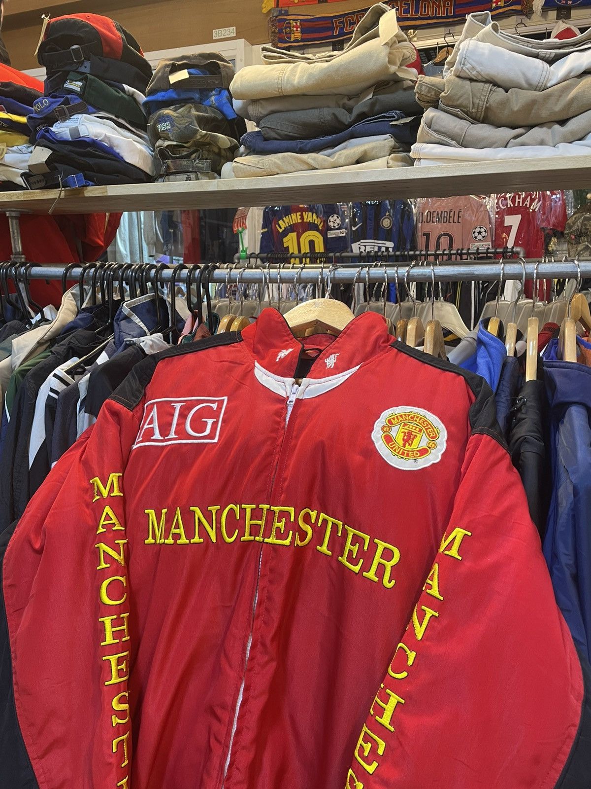 Other Y2K Manchester United Bomber Jacket Size US XXL / EU 58 / 5 - 2 Thumbnail