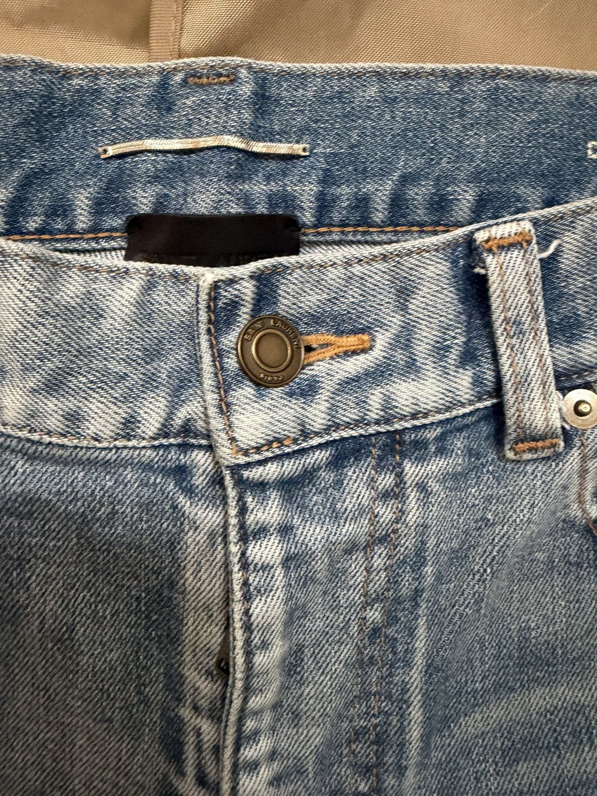 Saint Laurent Paris Saint Laurent D02 Blue Faded Denim size 34 Size US 34 / EU 50 - 2 Thumbnail
