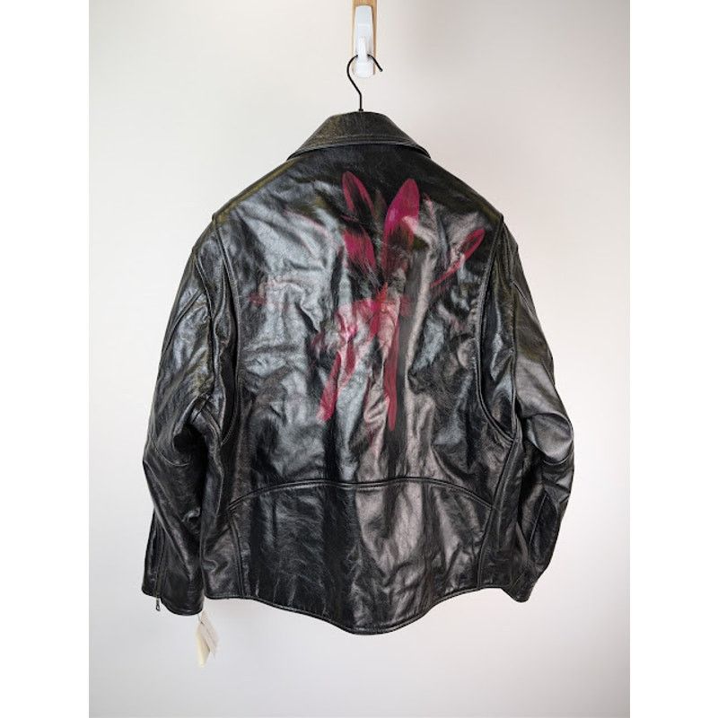 Dries Van Noten o1rshd1 Vintage Lodz Leather Biker Jacket in Black Size US M / EU 48-50 / 2 - 14 Thumbnail