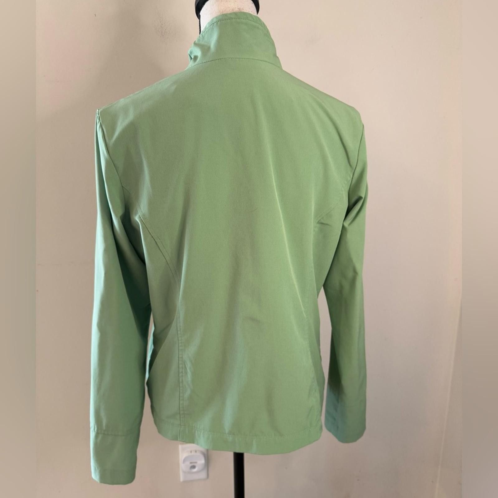 Lucky Brand Lucy spring green 2 way zip windbreaker jacket SZ LG Size L / US 10 / IT 46 - 4 Thumbnail