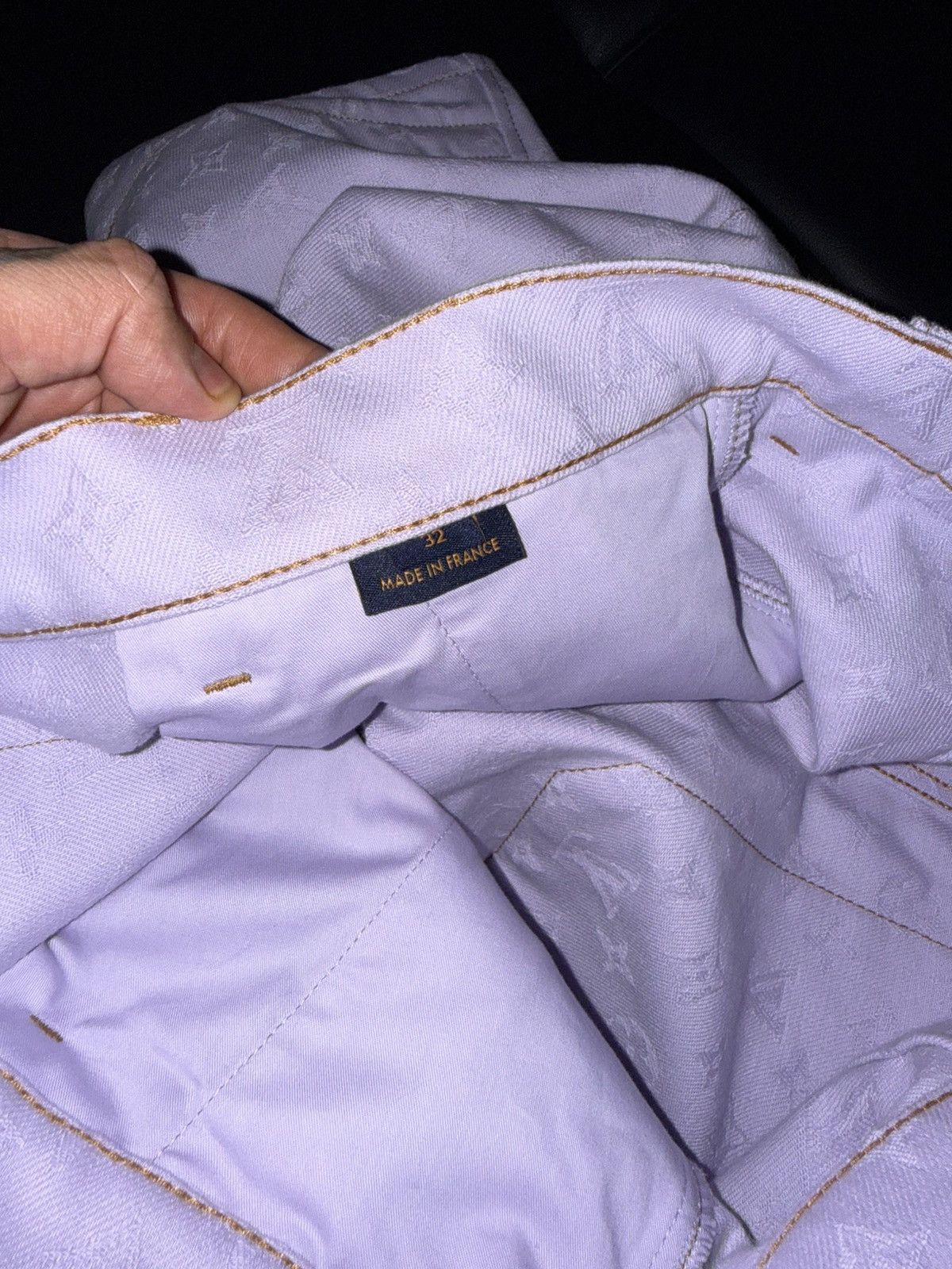 Louis Vuitton Monogram denim workwear shorts Size US 32 / EU 48 - 7 Thumbnail