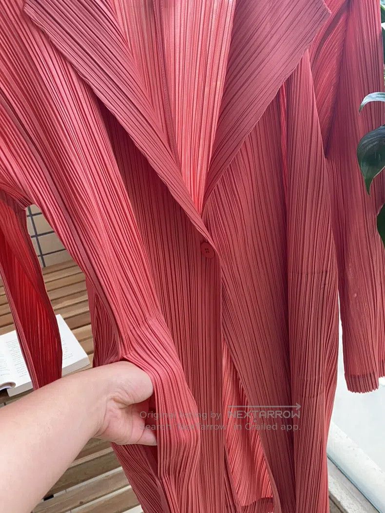 Issey Miyake Issey Miyake Pink Coat Size L / US 10 / IT 46 - 3 Thumbnail