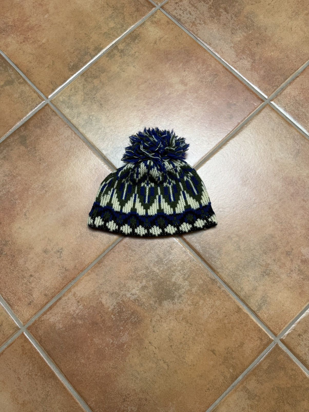 Vintage Vintage Hand Knit Beanie Size ONE SIZE - 2 Thumbnail