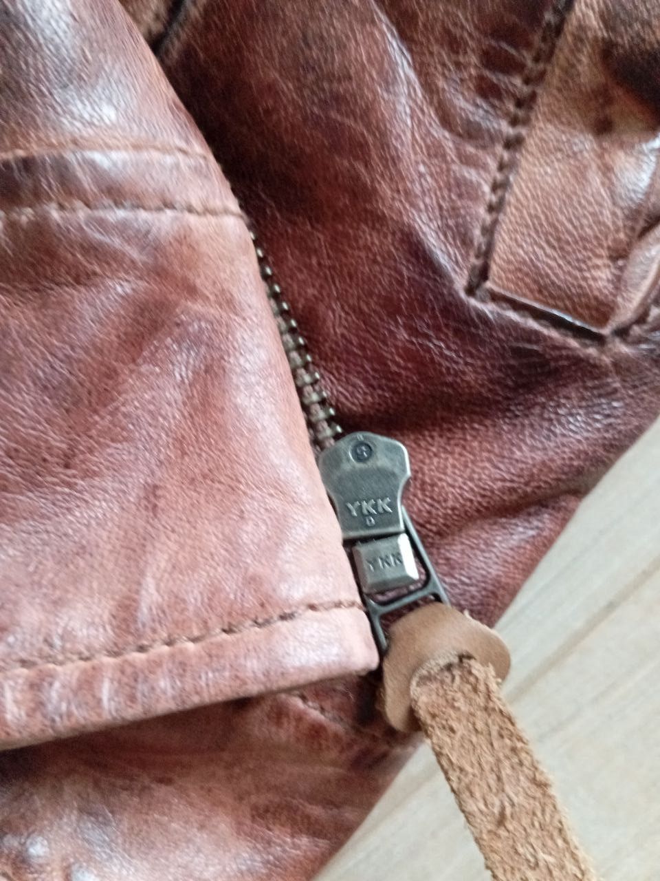 Other Alprausch Brown Distressed Leather Jacket XS Swiss Design Size XS / US 0-2 / IT 36-38 - 9 Thumbnail
