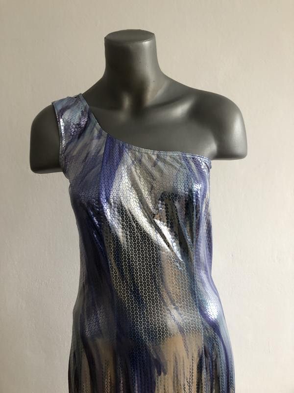 Other One shoulder maxi dress sz M NEW iridesent Size M / US 6-8 / IT 42-44 - 1 Thumbnail
