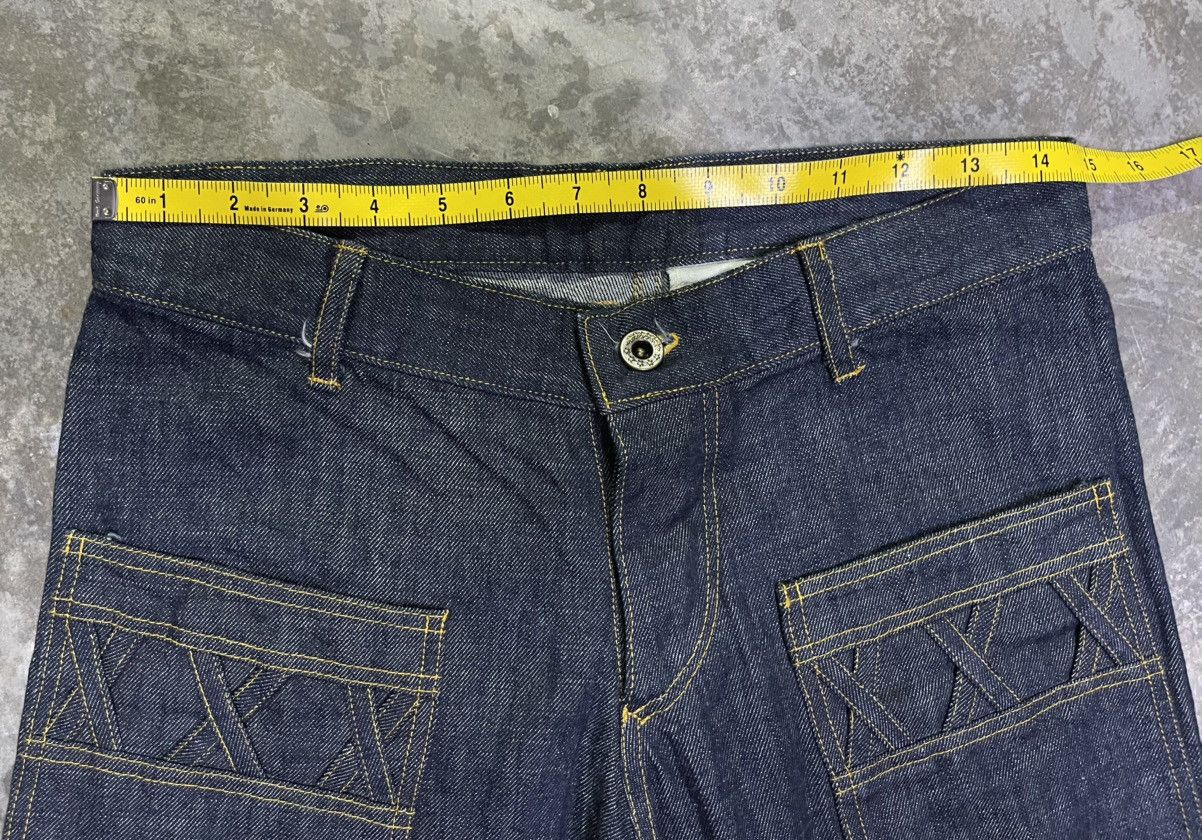 If Six Was Nine × Japanese Brand Super Flare Jeans Japan Chewin’ Bacco Size US 29 - 15 Thumbnail