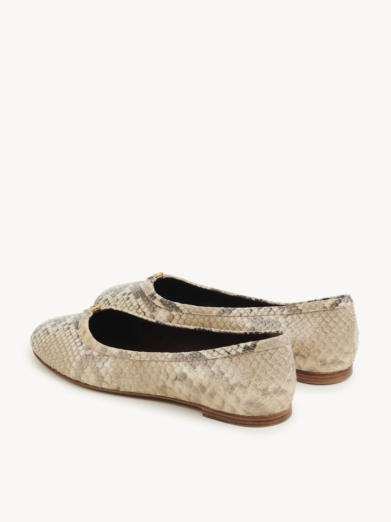 Chloe o1loc1c10226 Marcie Ballerinas in Misty Beige Size US 8 / IT 38 - 4 Thumbnail