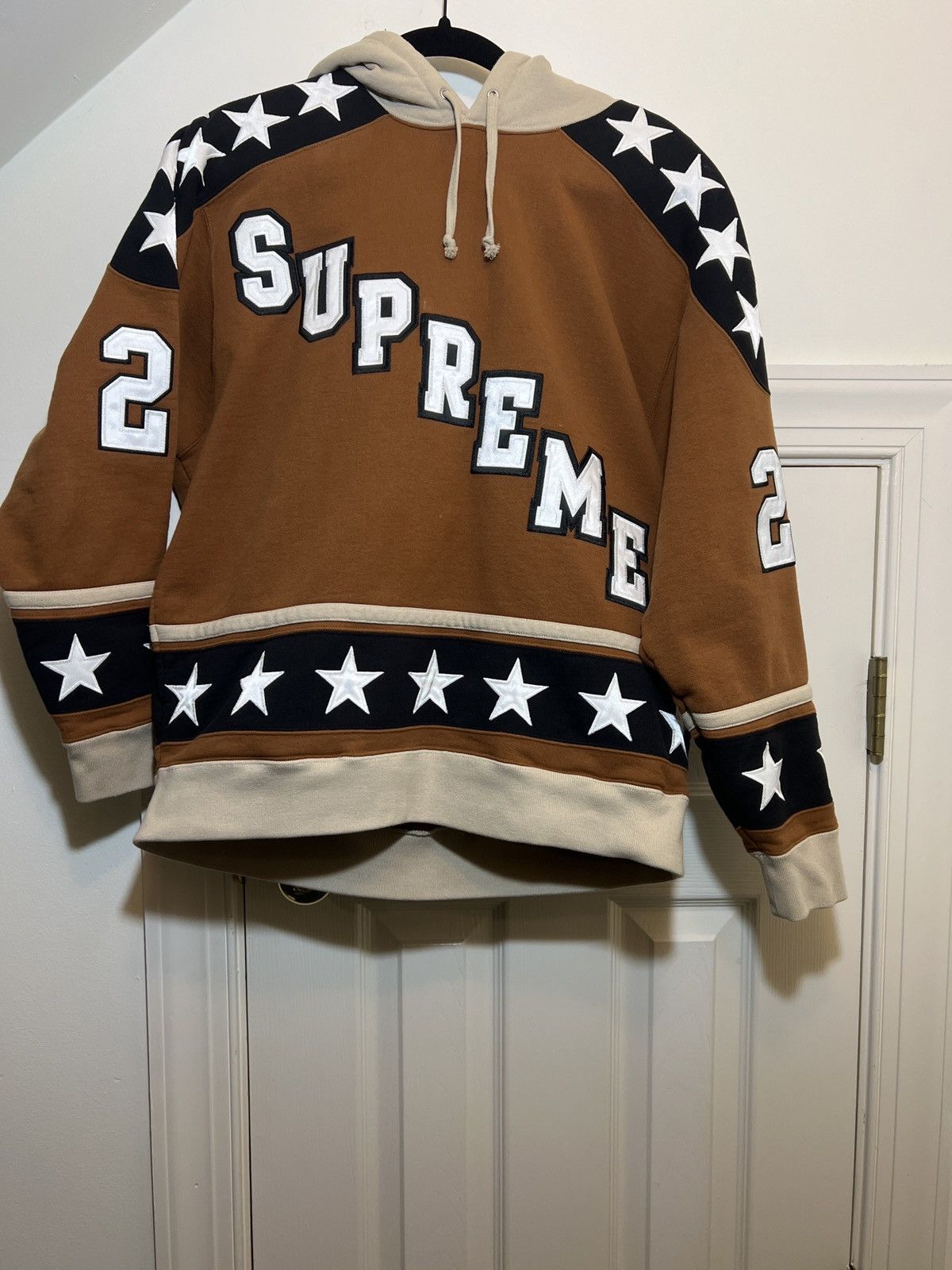 Supreme Supreme Hockey Hooded Sweatshirt Size US S / EU 44-46 / 1 - 1 Thumbnail