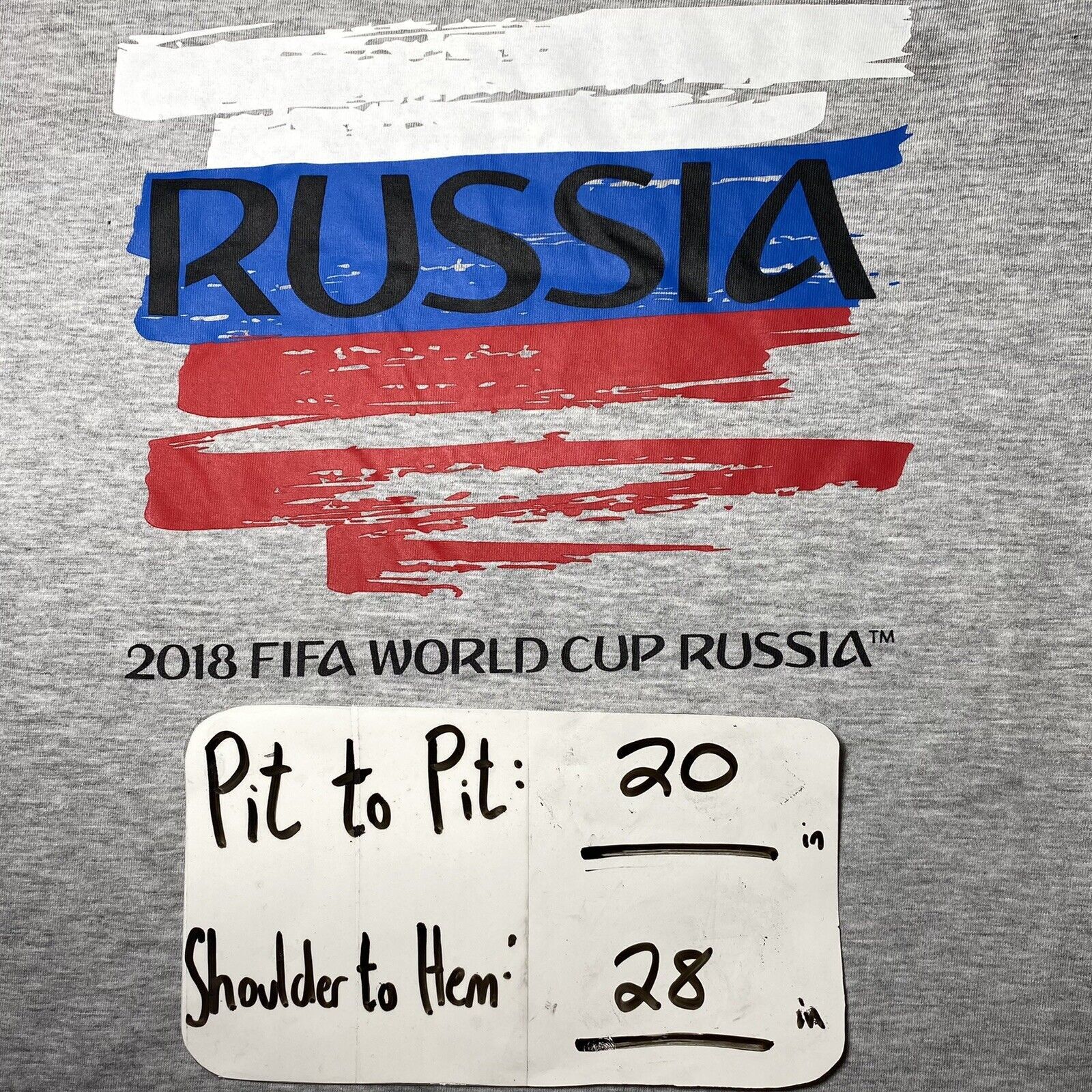 Other NWT FIFA World Cup 2018 T-SHIRT SOCCER Russia Graphic Tee Size US S / EU 44-46 / 1 - 12 Thumbnail