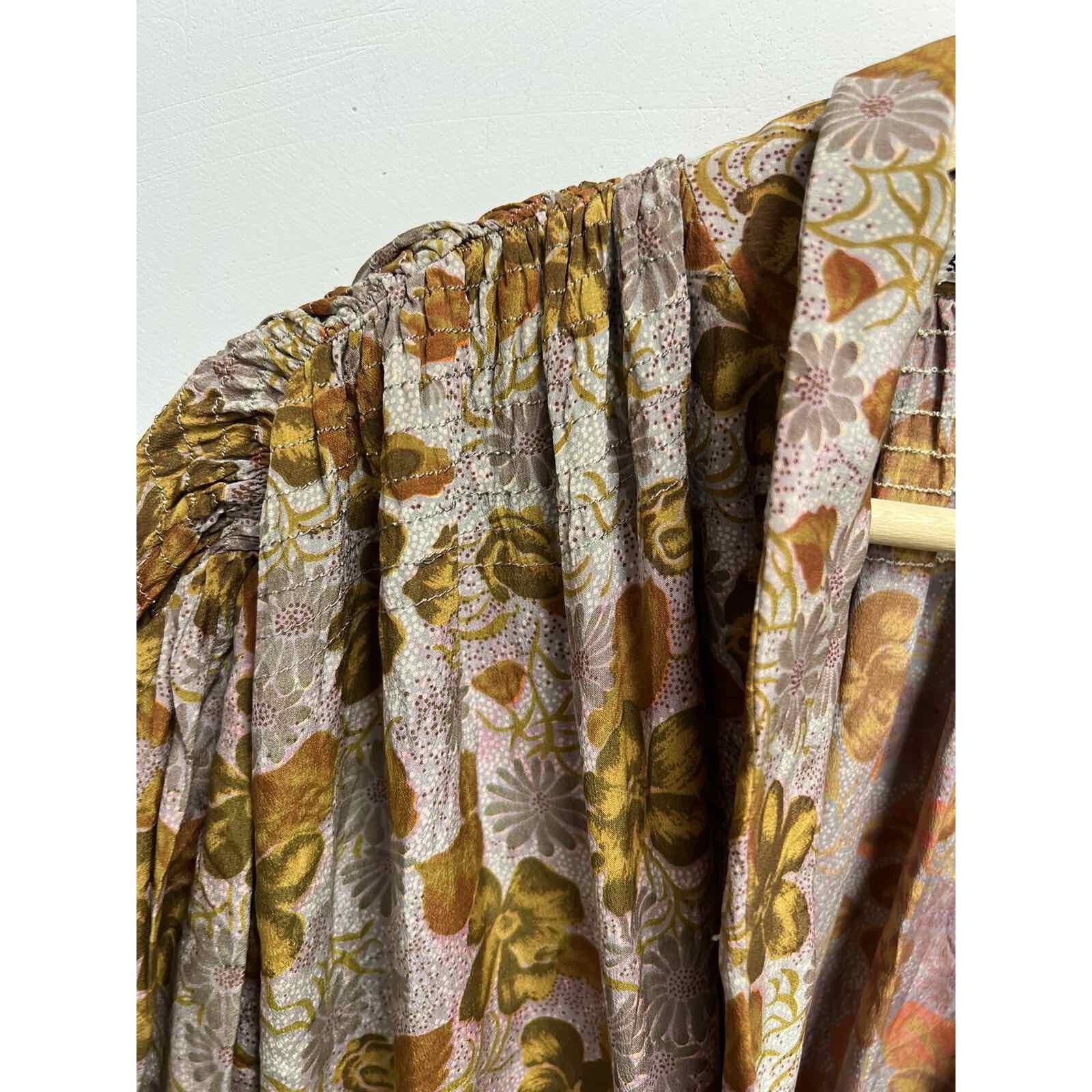 Vintage Francoise Floral Vintage Fall Cottage Prairie Size L A000662 Size L / US 10 / IT 46 - 4 Thumbnail