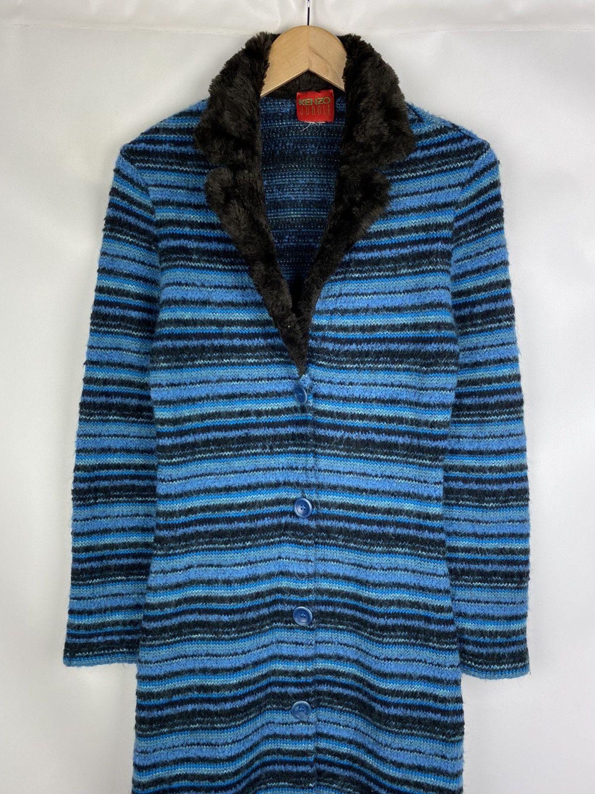 Kenzo × Vintage Kenzo Jungle Vintage Ladies Wool Long Cardigan Sweater Size S / US 4 / IT 40 - 2 Thumbnail