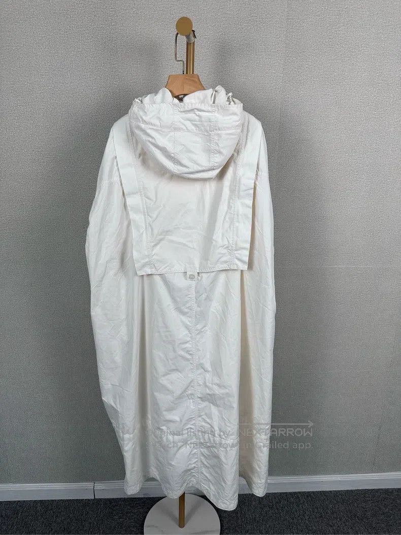 Hermes Hermes White Long Windbreaker Jacket Size XS / US 0-2 / IT 36-38 - 2 Thumbnail