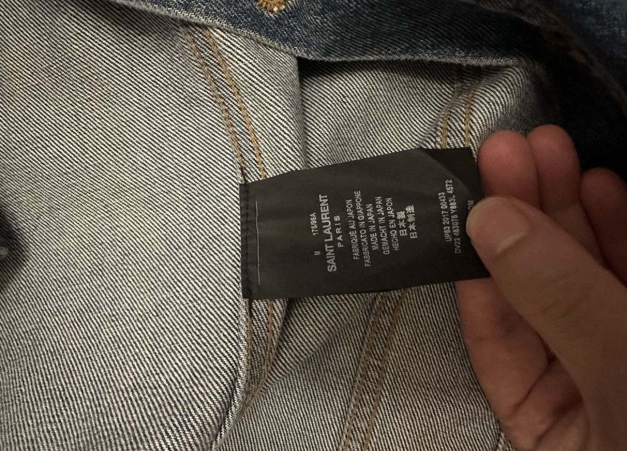 Saint Laurent Paris × Yves Saint Laurent Saint Laurent SLP 17ss embroidered denim jacket Size US M / EU 48-50 / 2 - 5 Thumbnail