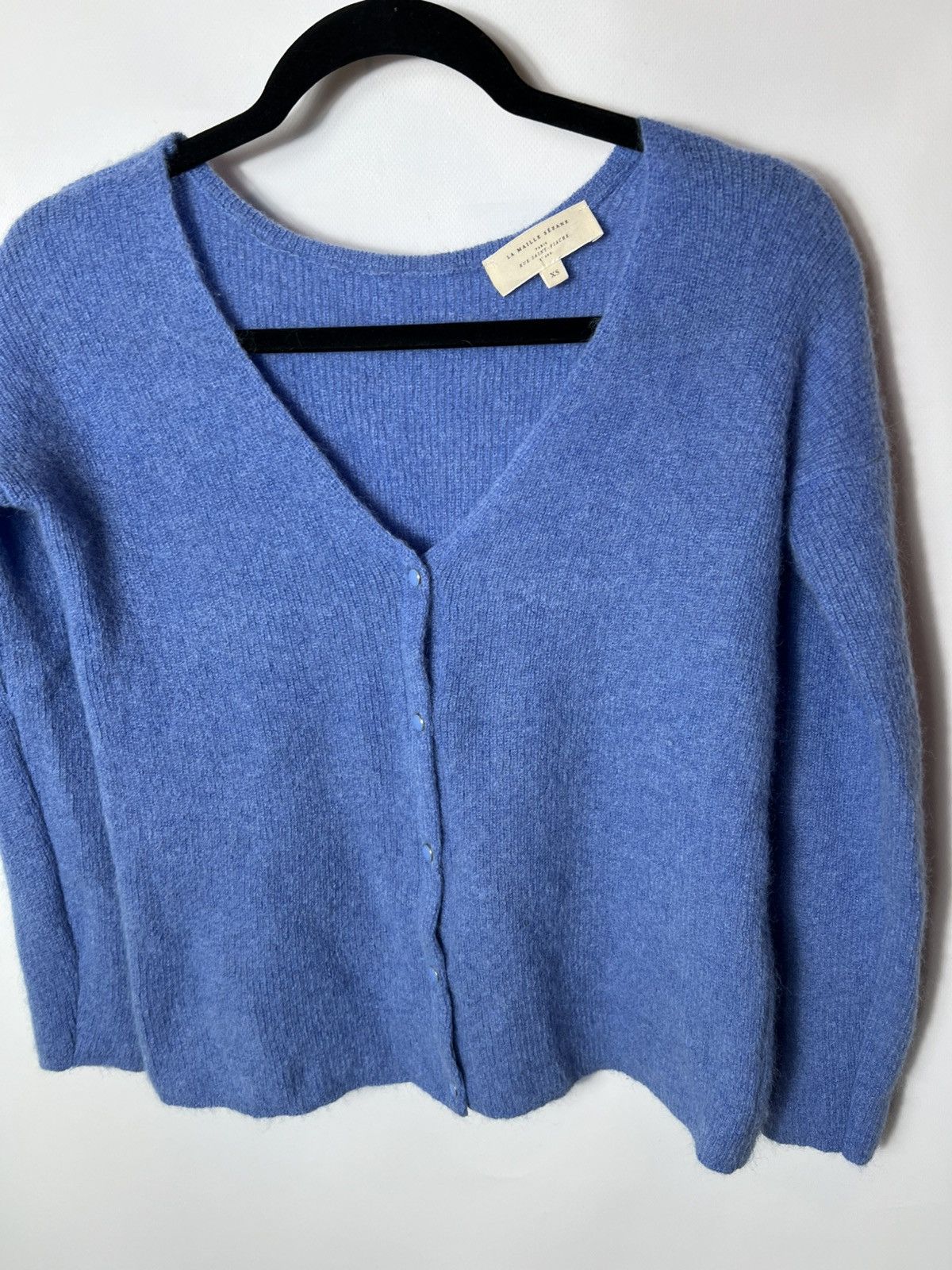 Sezane Vintage luxury Sezane Barry Cardigan Super Kid Mohair Size XS / US 0-2 / IT 36-38 - 3 Thumbnail
