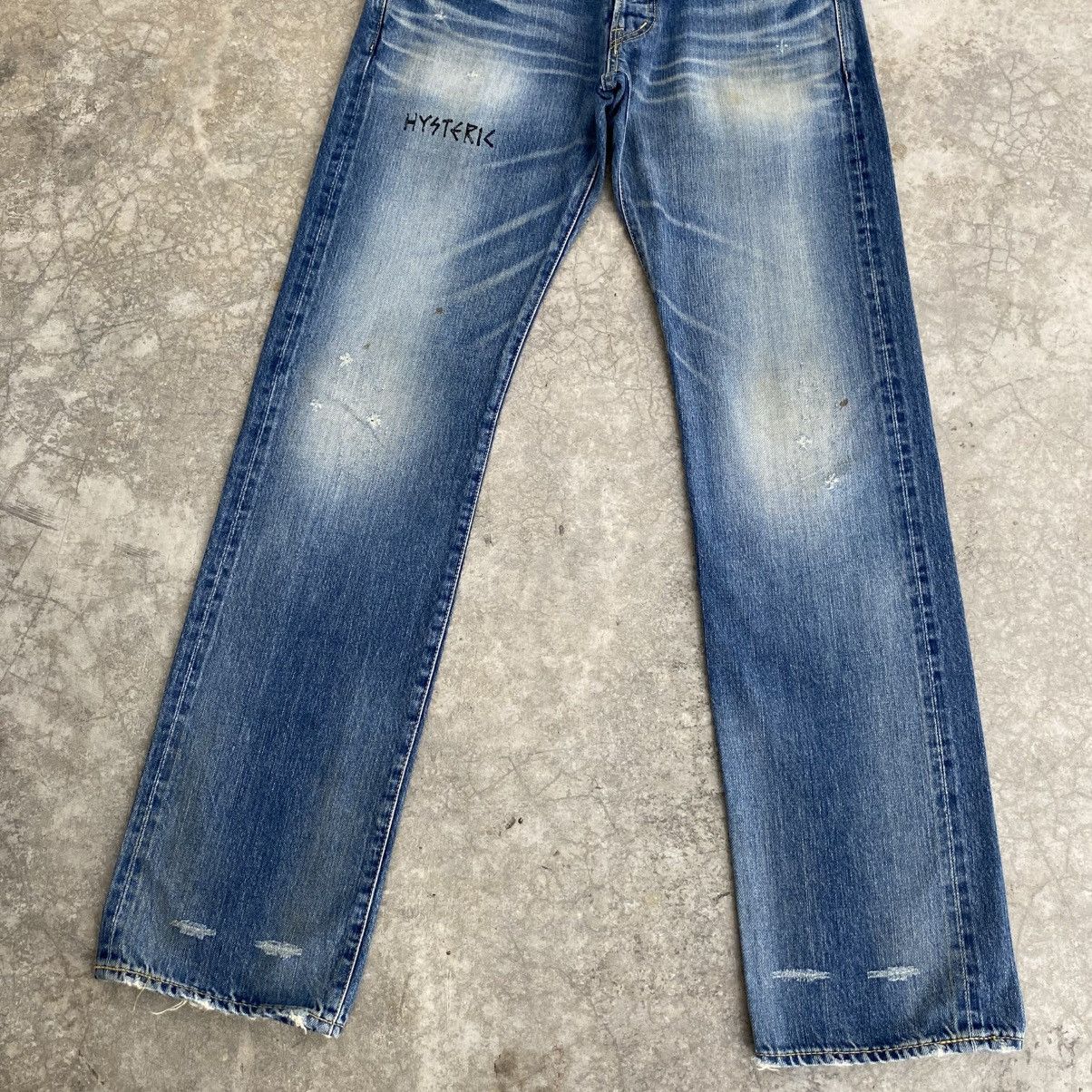 Hysteric Glamour 2000’s Hysteric Glamour Studded Distressed Selvedge Jeans Size US 31 - 5 Thumbnail