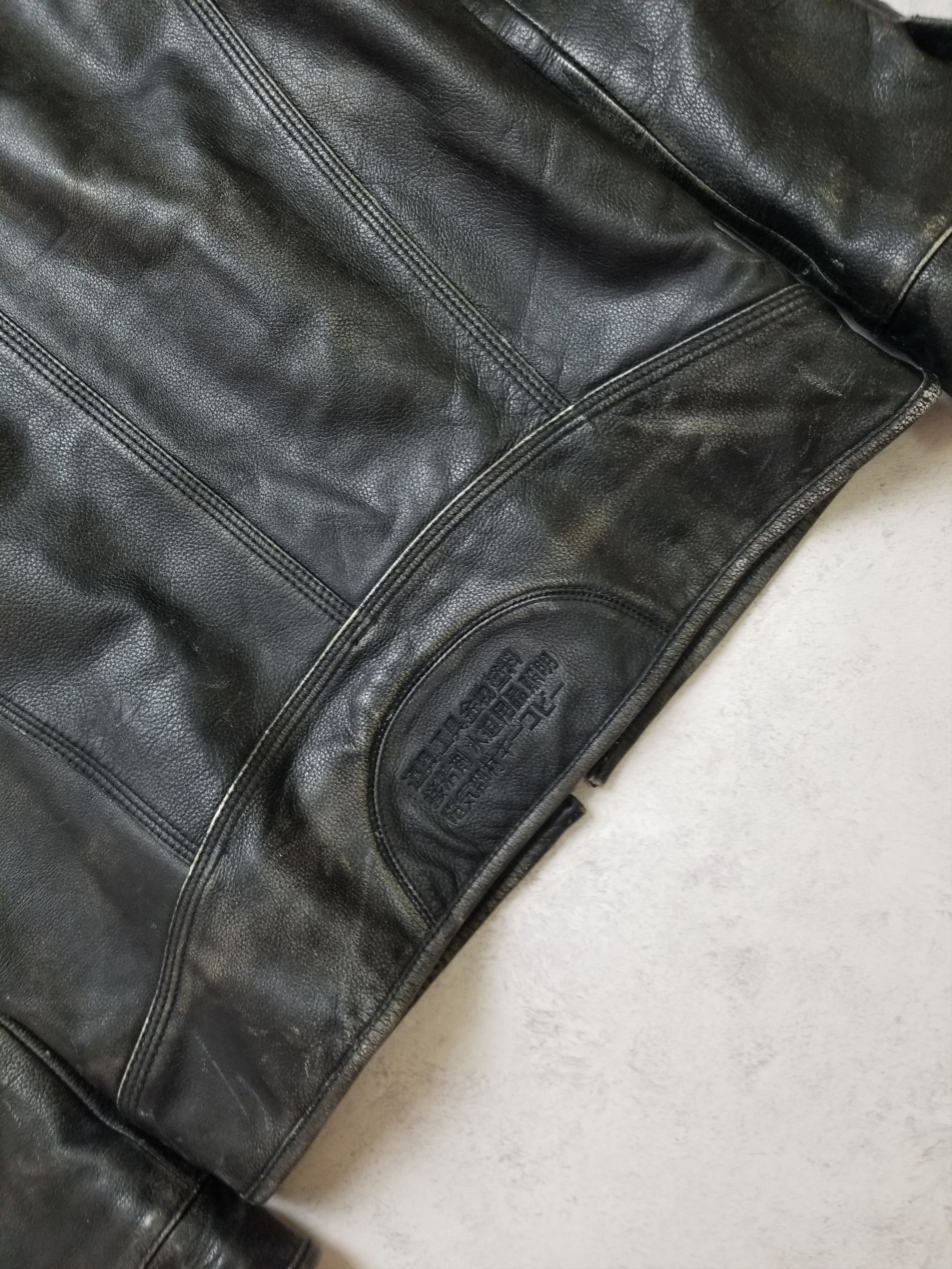 Superdry Leather Motorcycle Jacket RARE Limited UK Indian Chief Size US L / EU 52-54 / 3 - 8 Thumbnail
