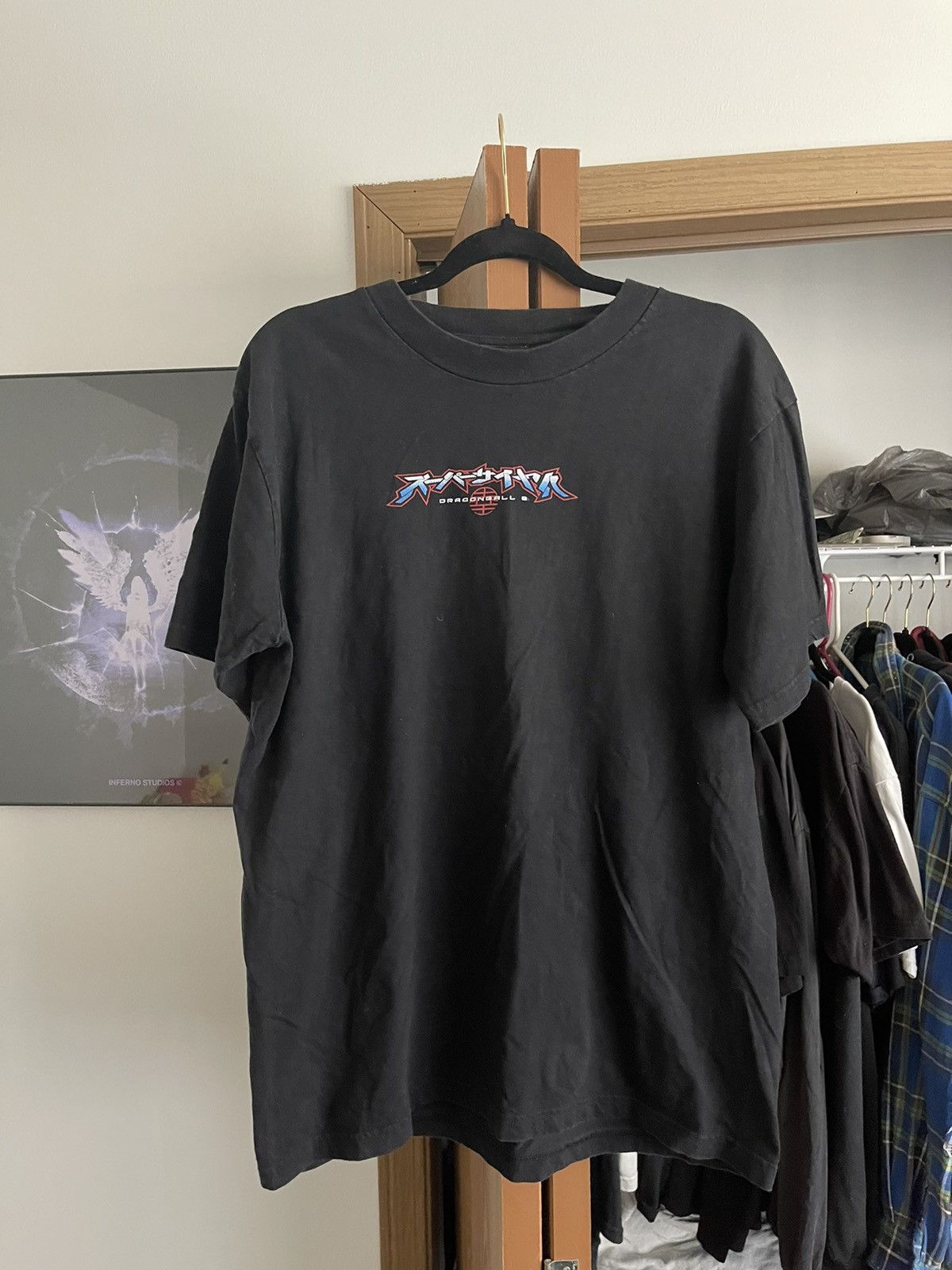 image of Vintage 2002 Dragon Ball Z Shirt in Black, Men's (Size Large)