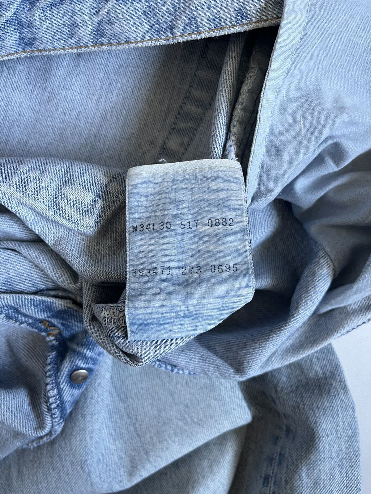 Levi's Vintage 1995 Levi’s 517 Blue Stone Washed Button Jeans Size US 34 / EU 50 - 7 Thumbnail
