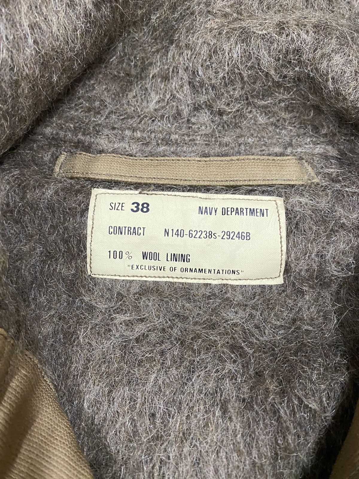 Buzz Rickson's Vtg🔥40’s Us Navy N1 Alpaca Deck Jacket Military Size US M / EU 48-50 / 2 - 22 Thumbnail