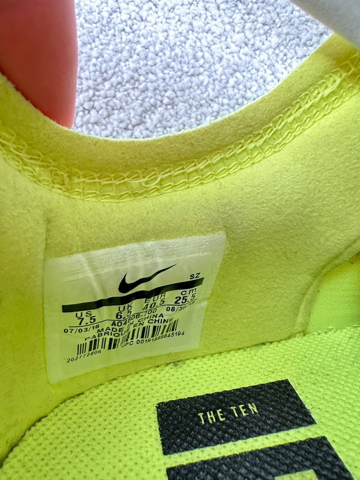 Nike × Off-White Nike Air Force 1 Low Off-White Size US 7.5 / EU 40-41 - 8 Thumbnail