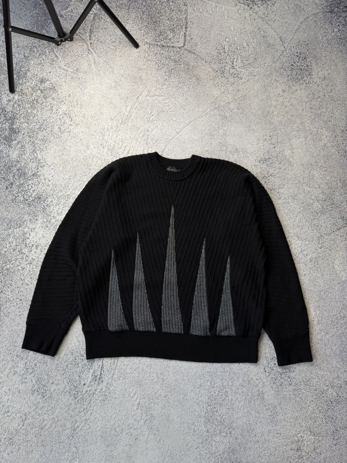Carlo Colucci Vintage 90s Carlo Colucci Sweater Avant Garde Streetwear USA Size US L / EU 52-54 / 3 - 1 Thumbnail