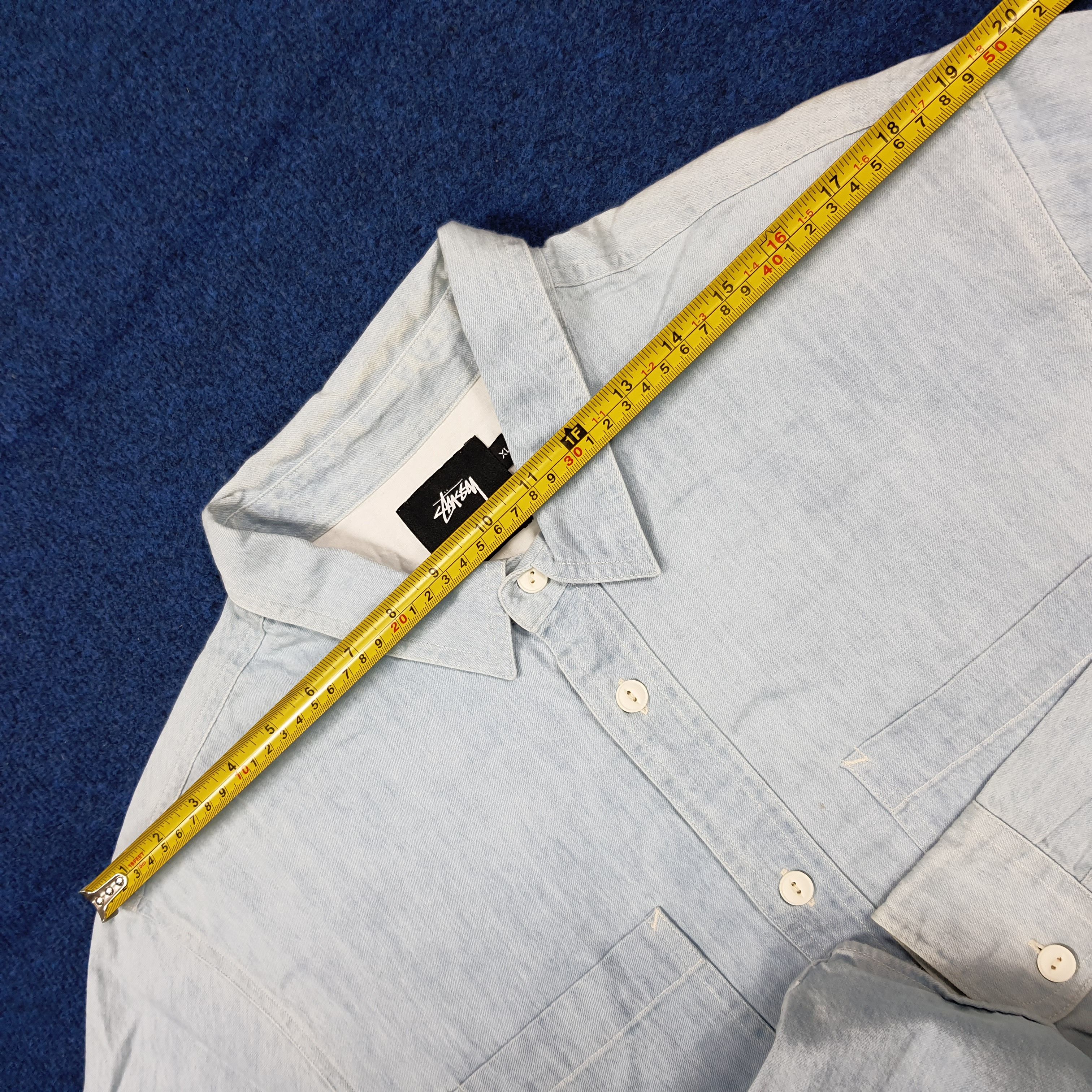 Stussy Vintage Stussy Custom Logo Button Up Shirt C285N36 Size US XL / EU 56 / 4 - 12 Thumbnail