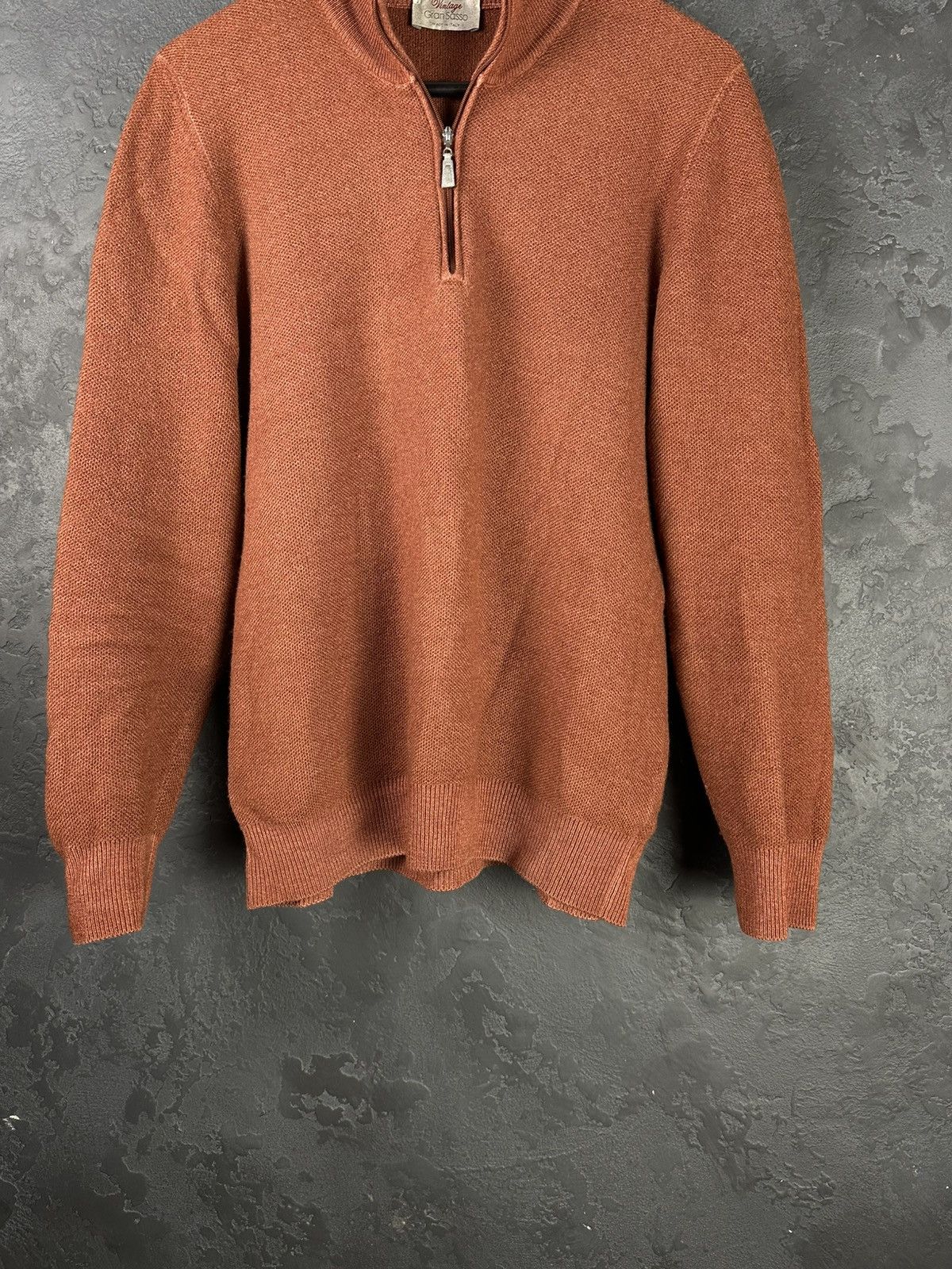 Gran Sasso Vintage Gran Sasso Lana Wool 1/4 Zip Pullover Men's Sweater Size US L / EU 52-54 / 3 - 5 Thumbnail