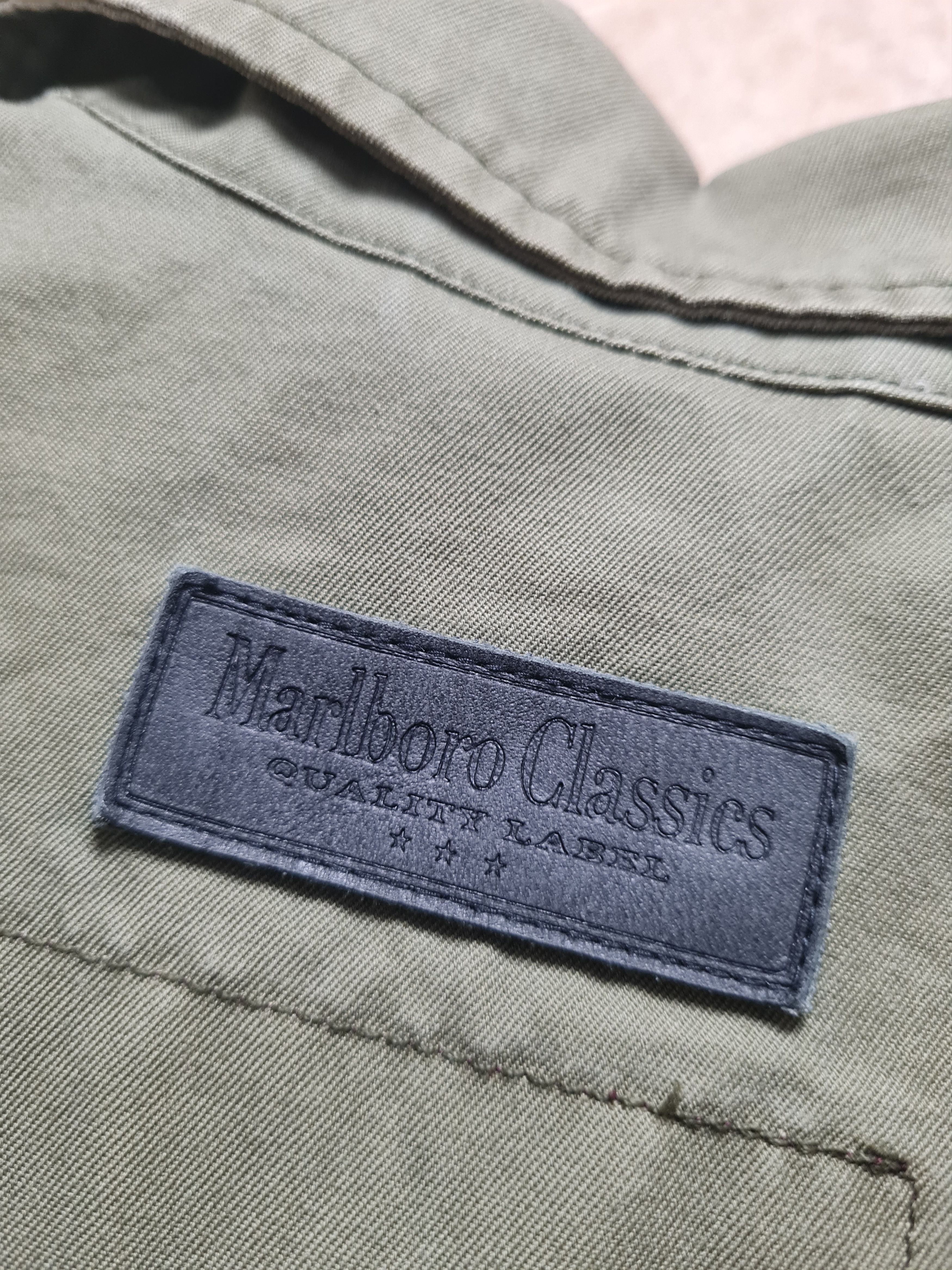 Marlboro Vintage rare military jacket Denim 90s Marlboro ARMY USA Size US S / EU 44-46 / 1 - 25 Thumbnail