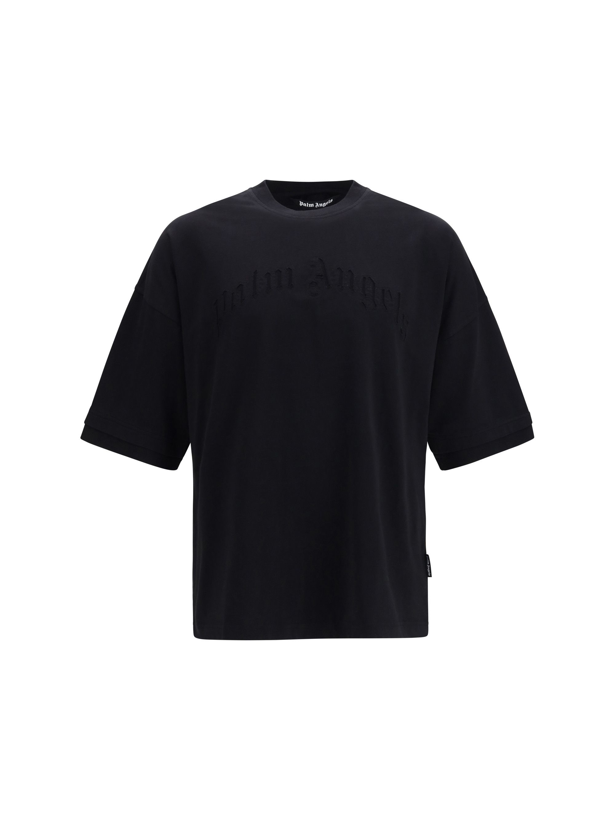 Palm Angels Curved logo double-layer T-shirt Size US S / EU 44-46 / 1 - 1 Thumbnail