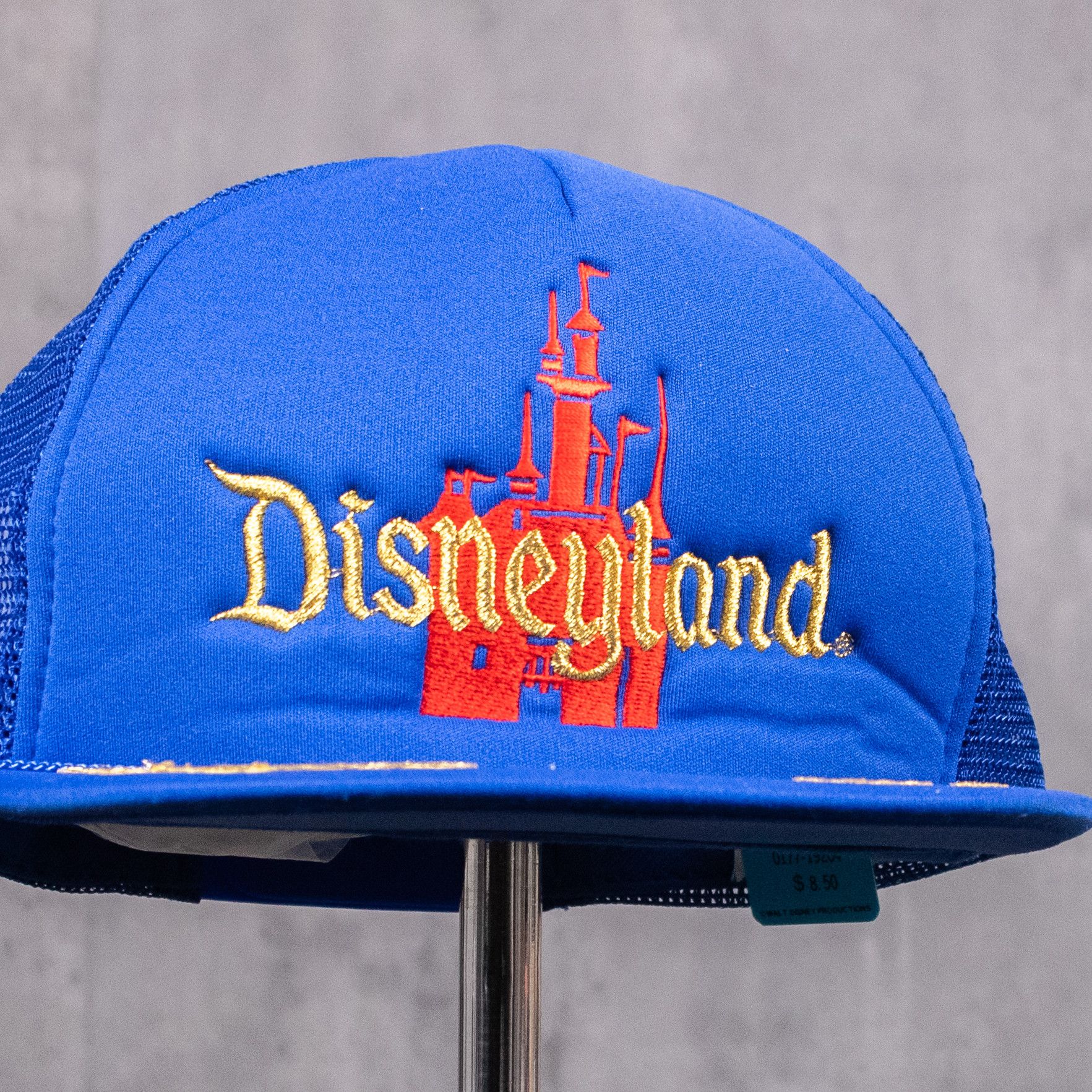 Disney × Vintage Vintage 1980's Disneyland Castle Deadstock Trucker Blue Hat Size ONE SIZE - 2 Thumbnail