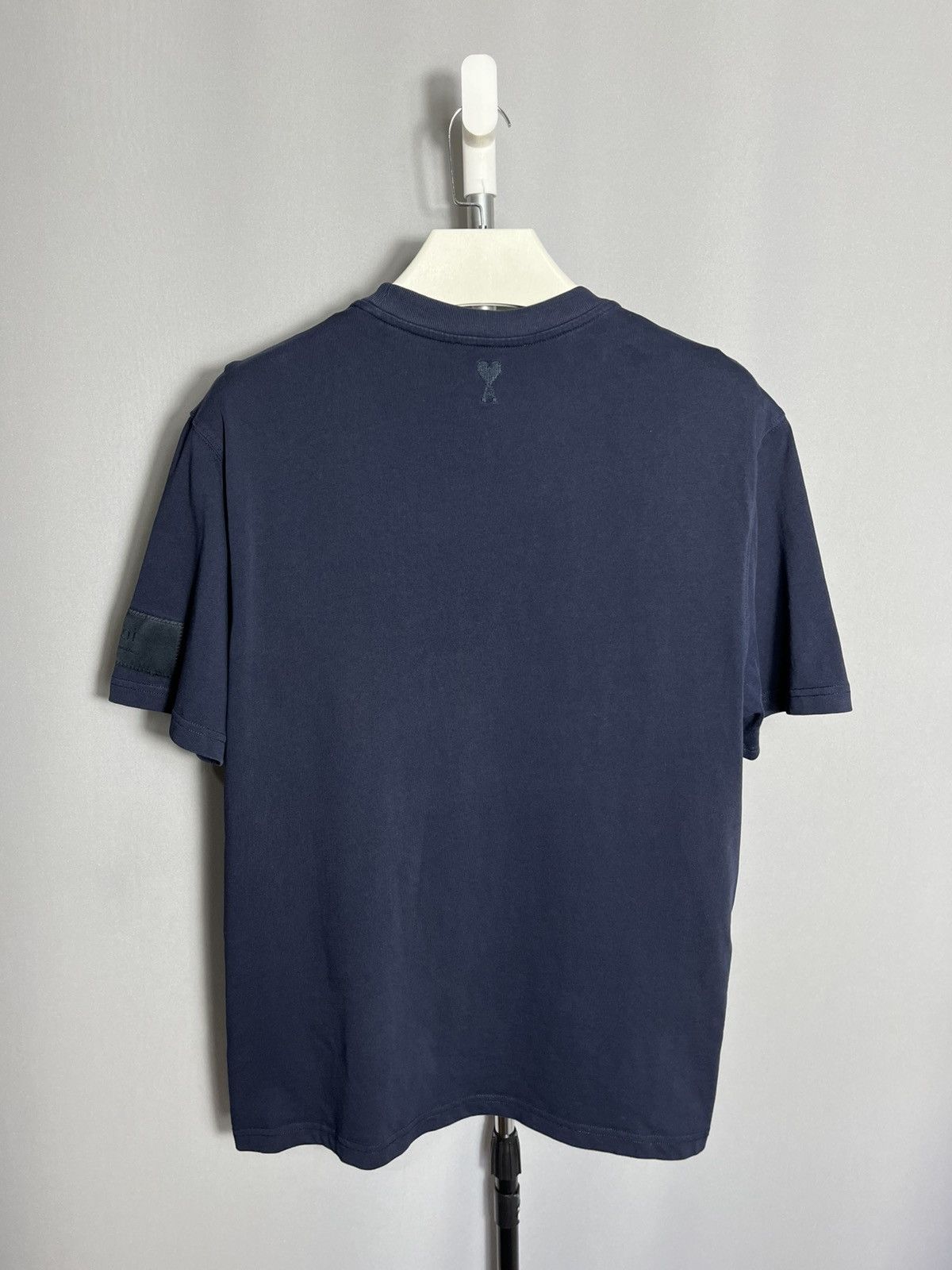 AMI Ami Paris mens navy t-shirt cotton short sleeve Size US L / EU 52-54 / 3 - 11 Thumbnail