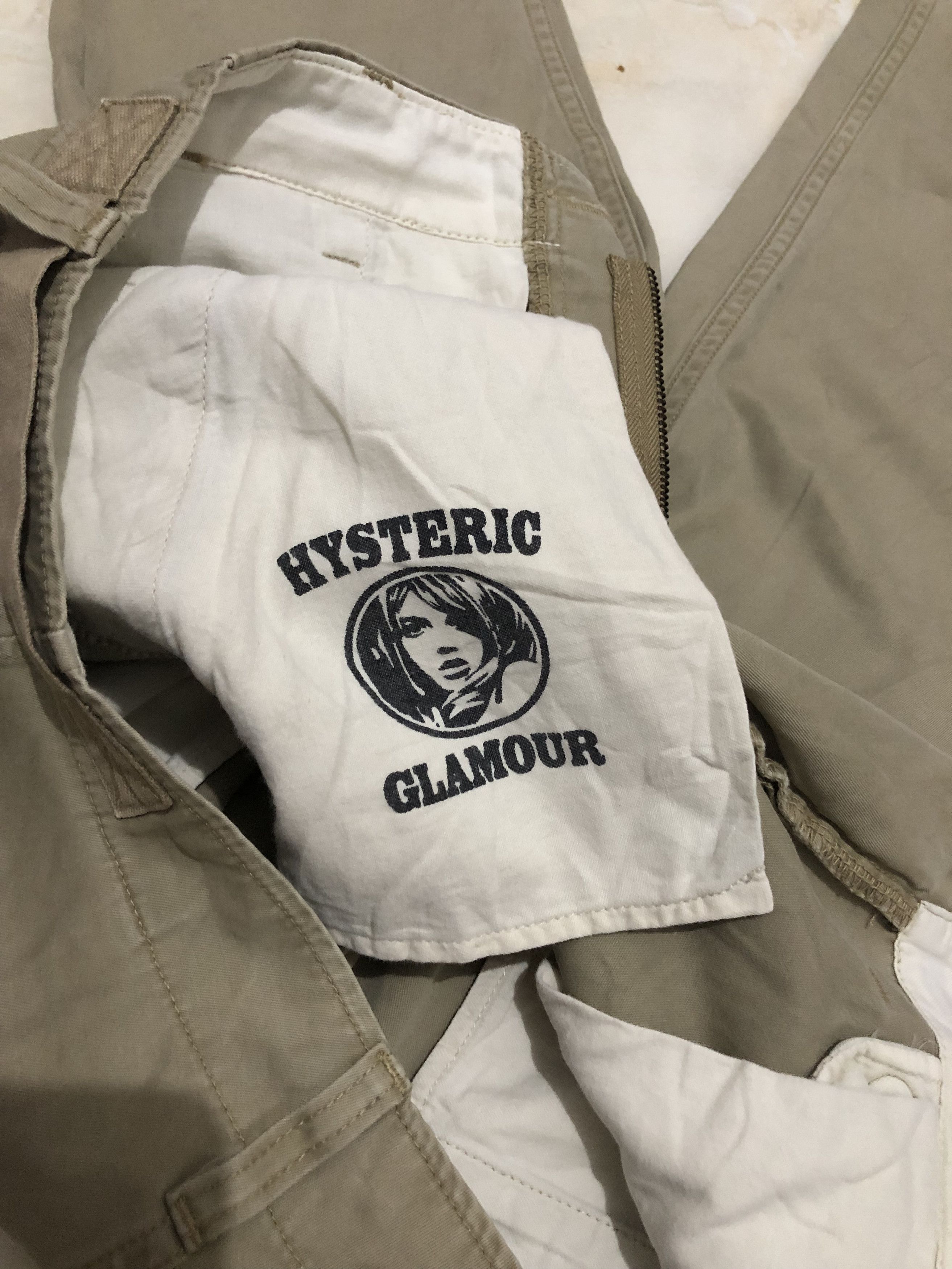Hysteric Glamour Rare Hysteric Glamour Original Work Wear Chinos Khaki Beige Size US 33 - 8 Thumbnail