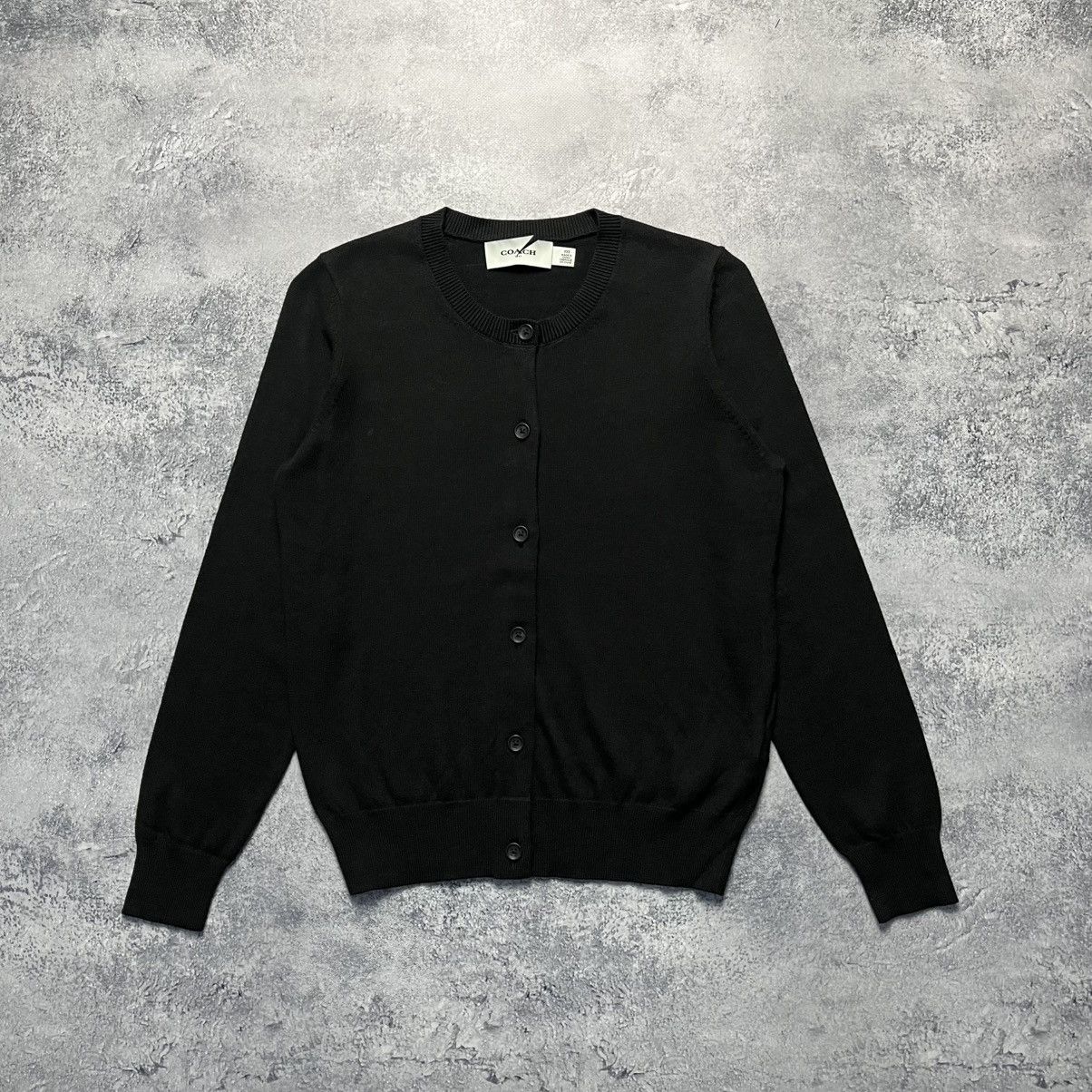 Coach Coach Black Cardigan Sweater Streetwear Luxury Designer Size XXS / US 00 / IT 34 - 1 Thumbnail