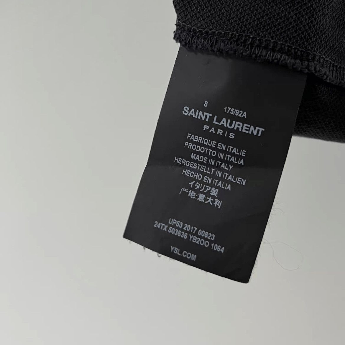 Saint Laurent Paris Saint Laurent Paris Logo Patch Polo-2508 Size US S / EU 44-46 / 1 - 6 Thumbnail