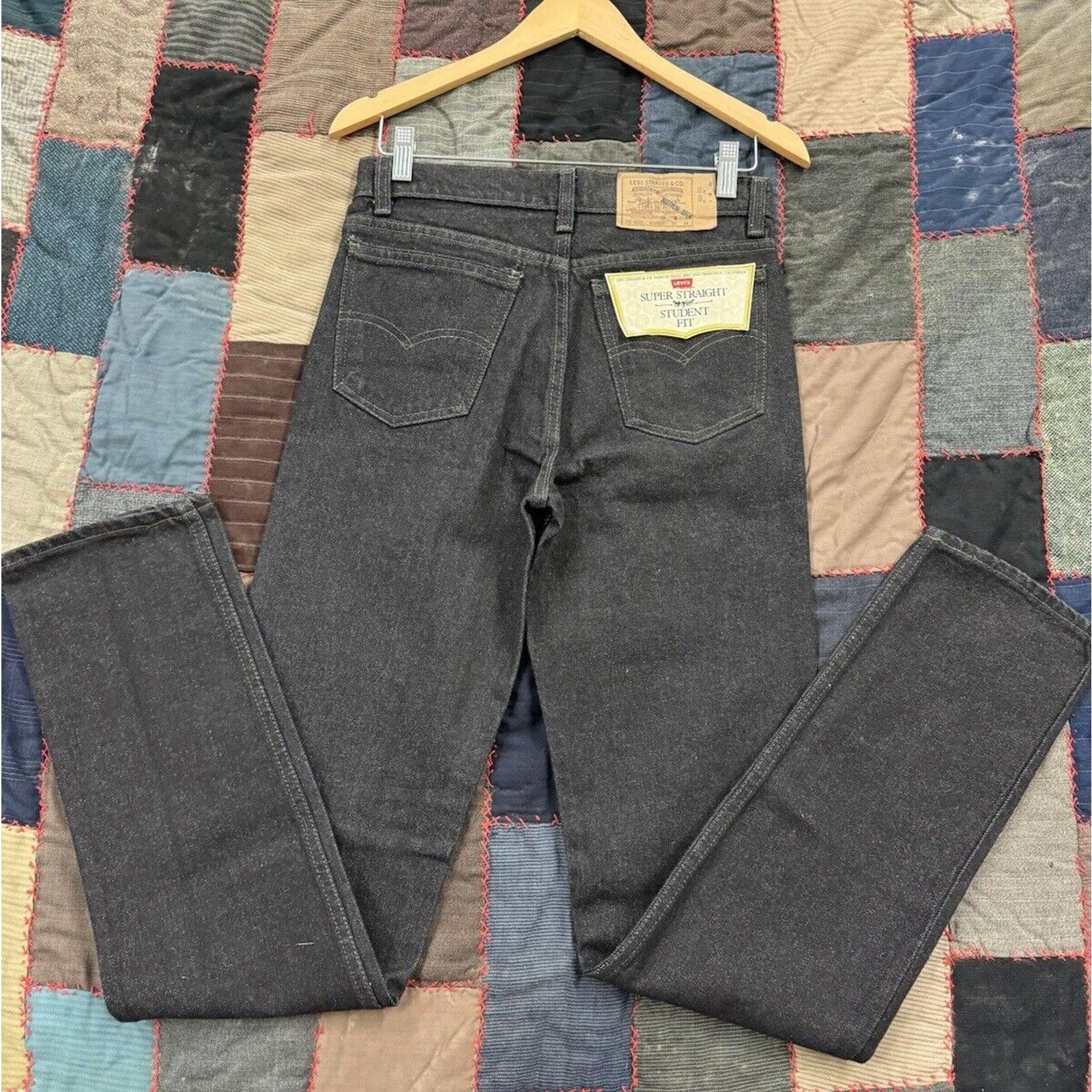 Levi's Deadstock True Vintage Levi Straight Black 705 Men W30 X L34 Size US 30 / EU 46 - 1 Thumbnail