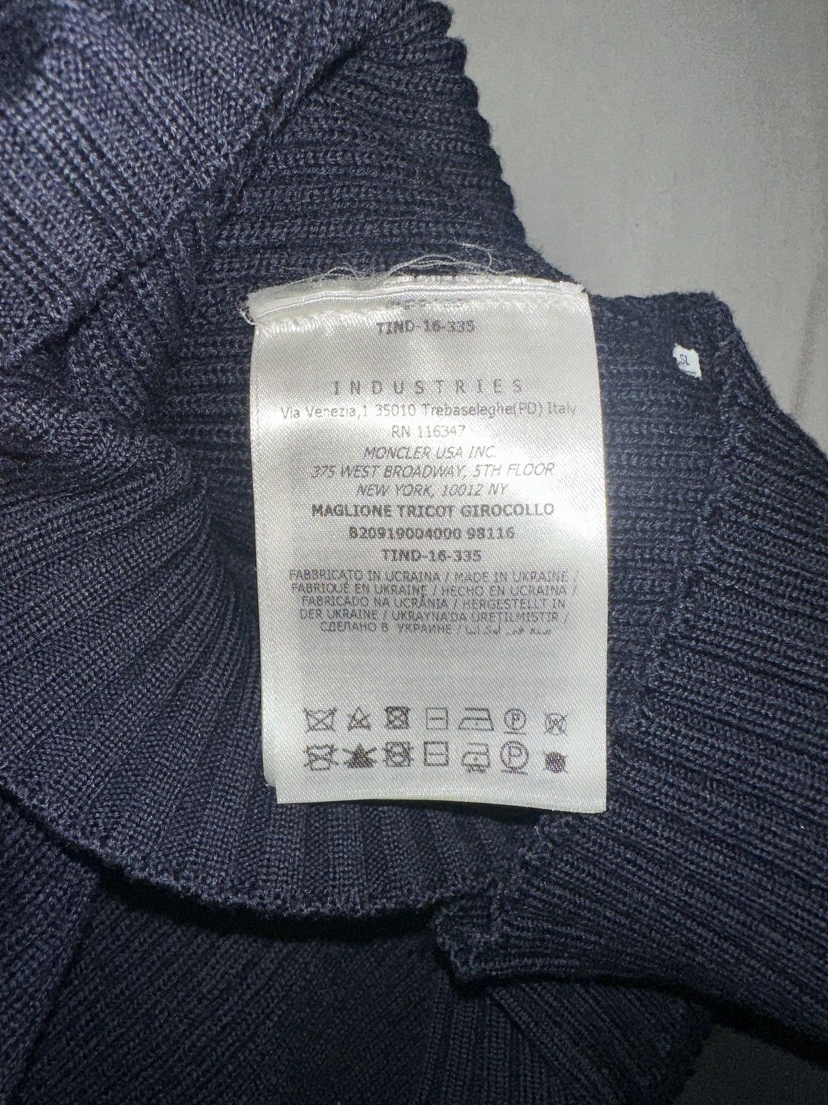 Moncler Moncler Navy Wool Sweater Size US M / EU 48-50 / 2 - 4 Thumbnail