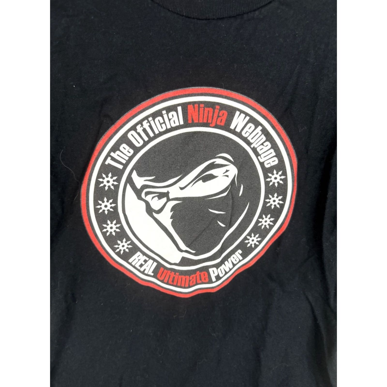 Vintage VINTAGE Official Ninja Webpage Shirt Mens Small Black Graphic Print 2000s Real Ultimate Power Mens Small Size US S / EU 44-46 / 1 - 5 Thumbnail